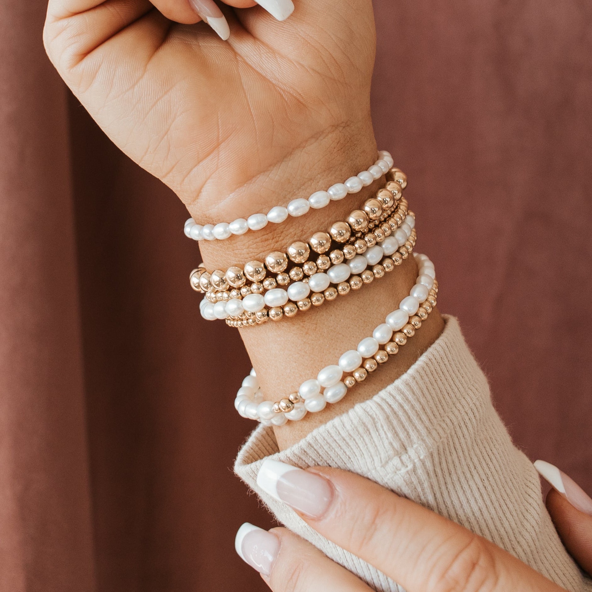 Chunky Beaded Stretch Bracelet