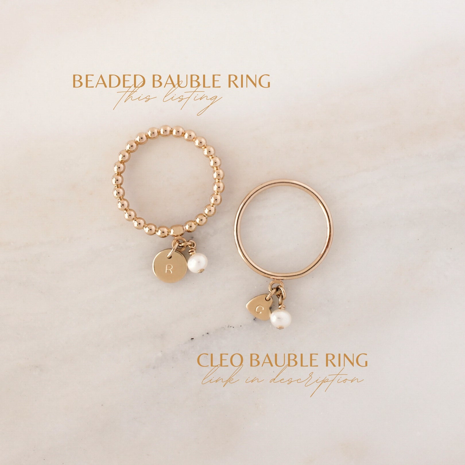 Beaded Bauble Ring