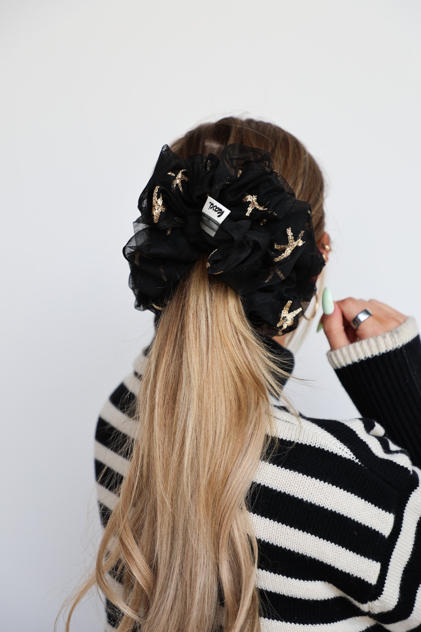STARRY NIGHT ORGANZA JUMBO SCRUNCHIE
