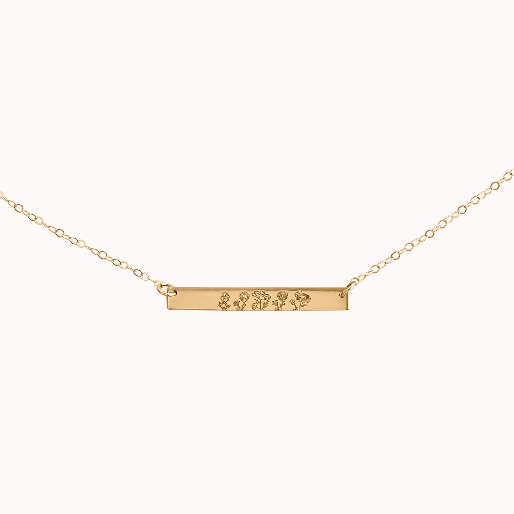 Family Garden Bar Necklace