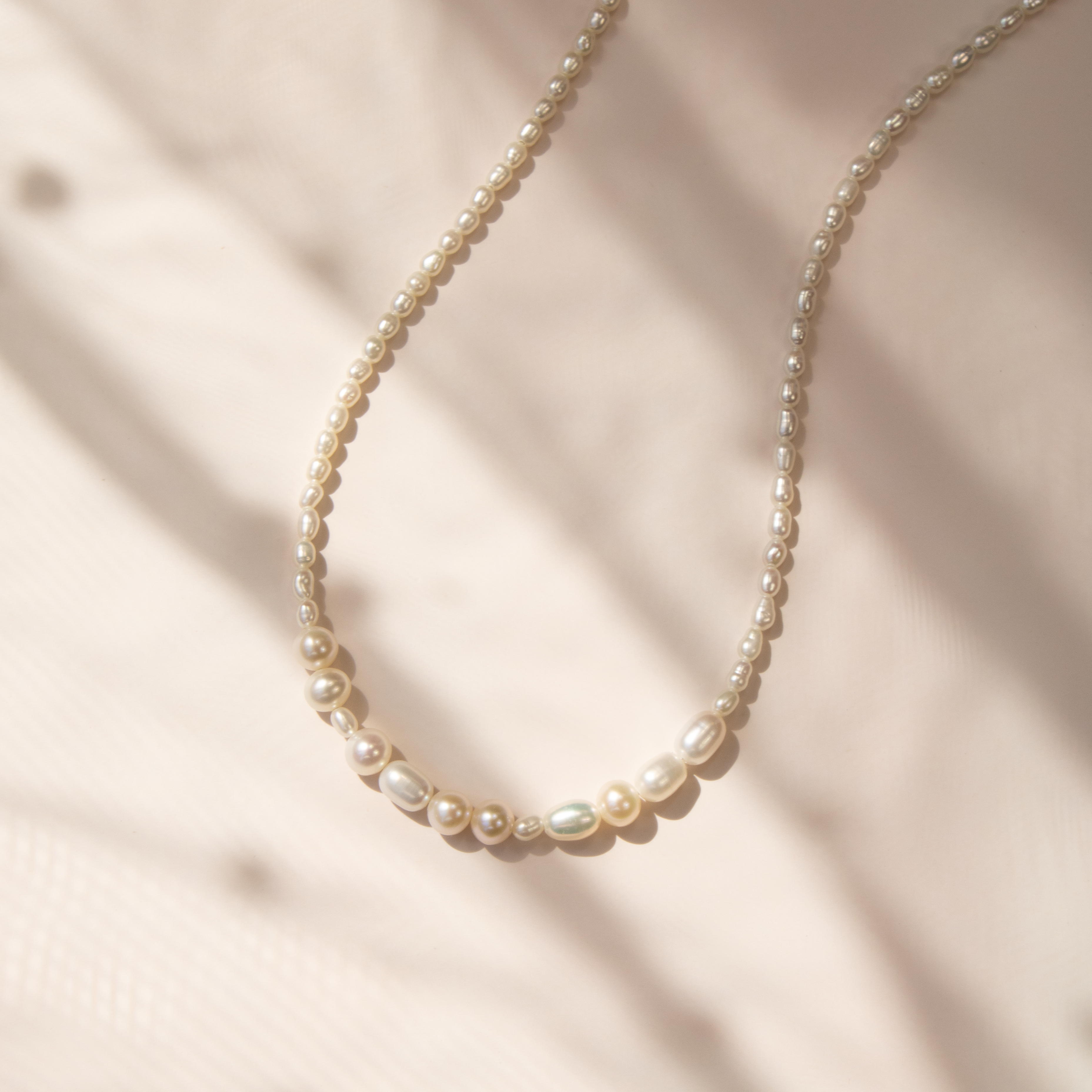 ILY Morse Code Pearl Necklace