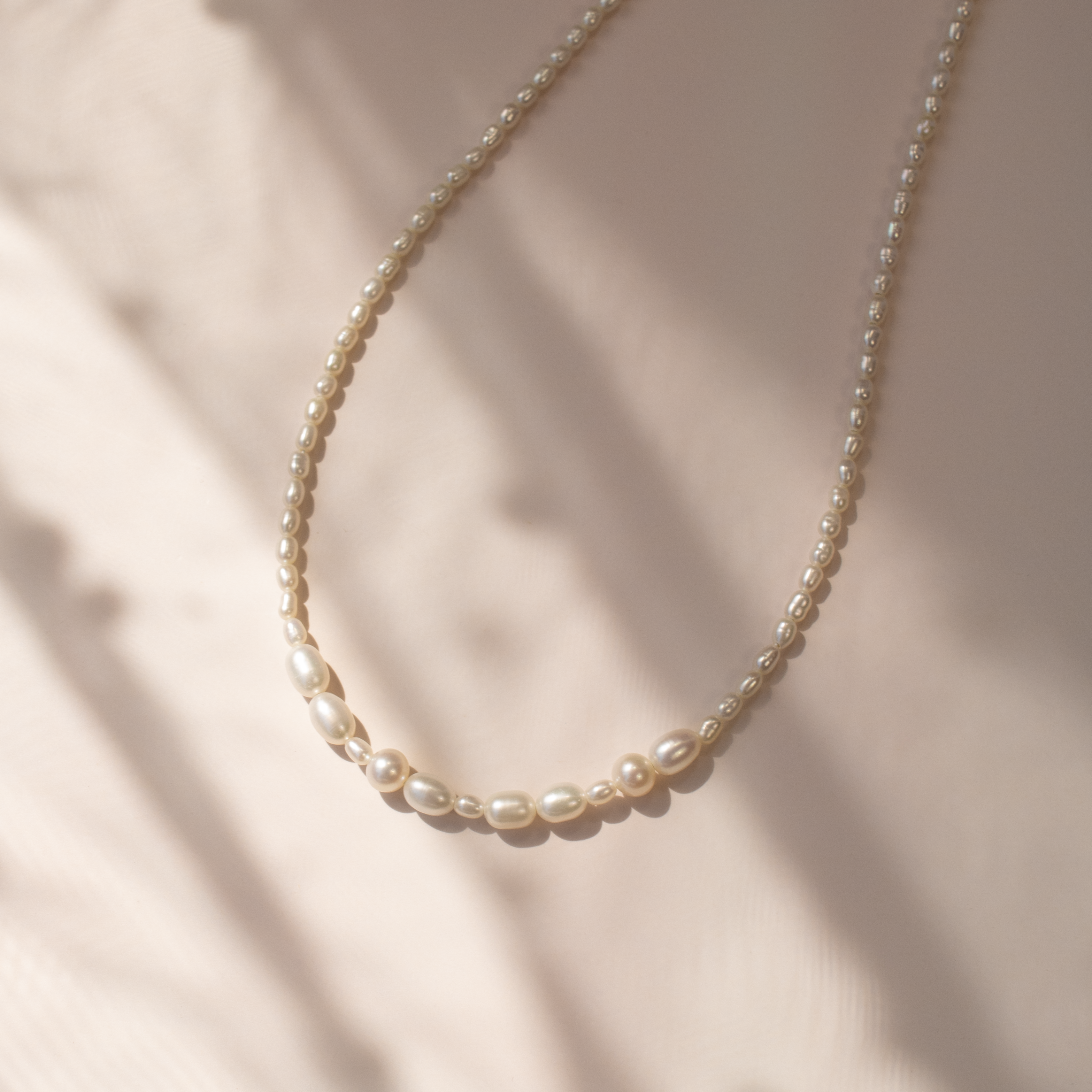 MAMA Morse Code Pearl Necklace