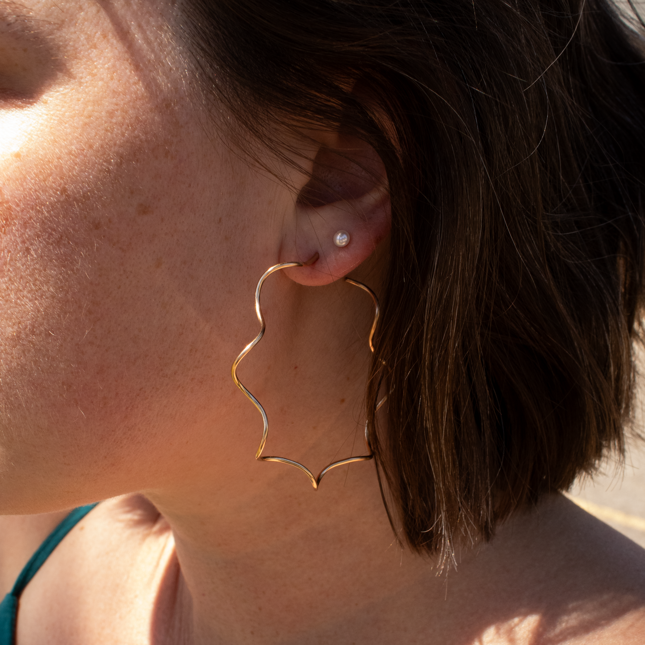 Current Hoop Earrings