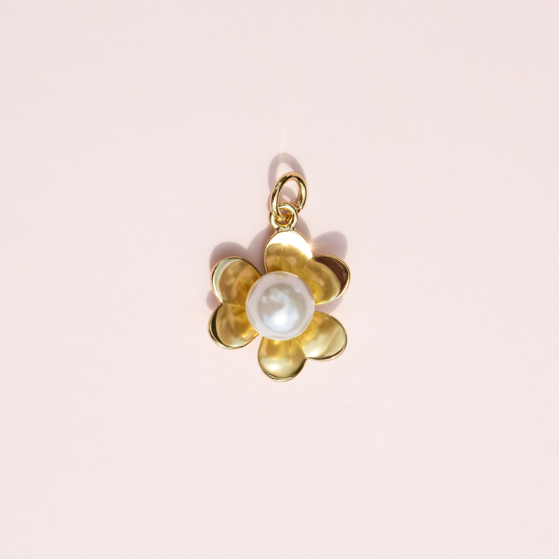 Pearl + Flower Charm