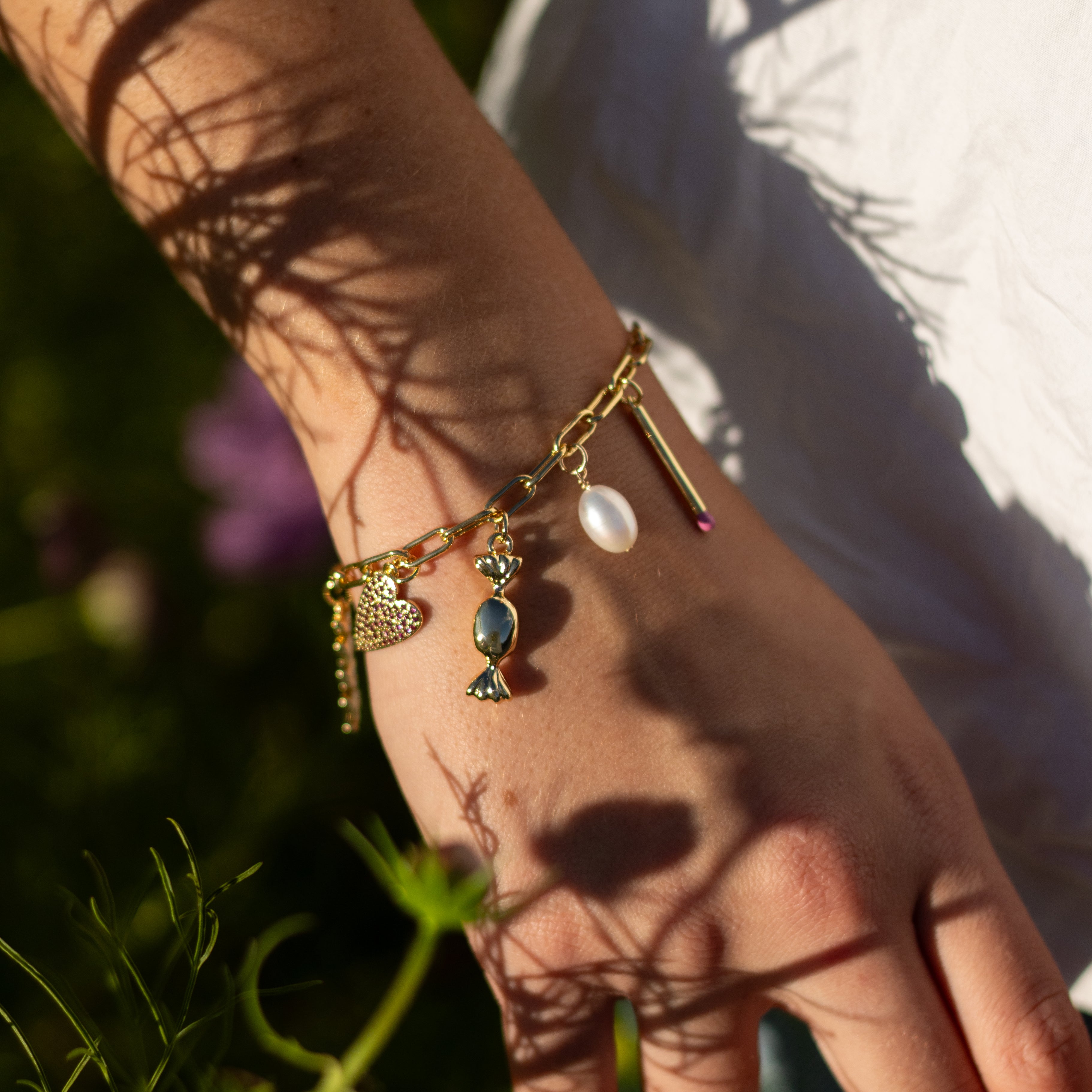 Charm Bar • Linked Paperclip Bracelet