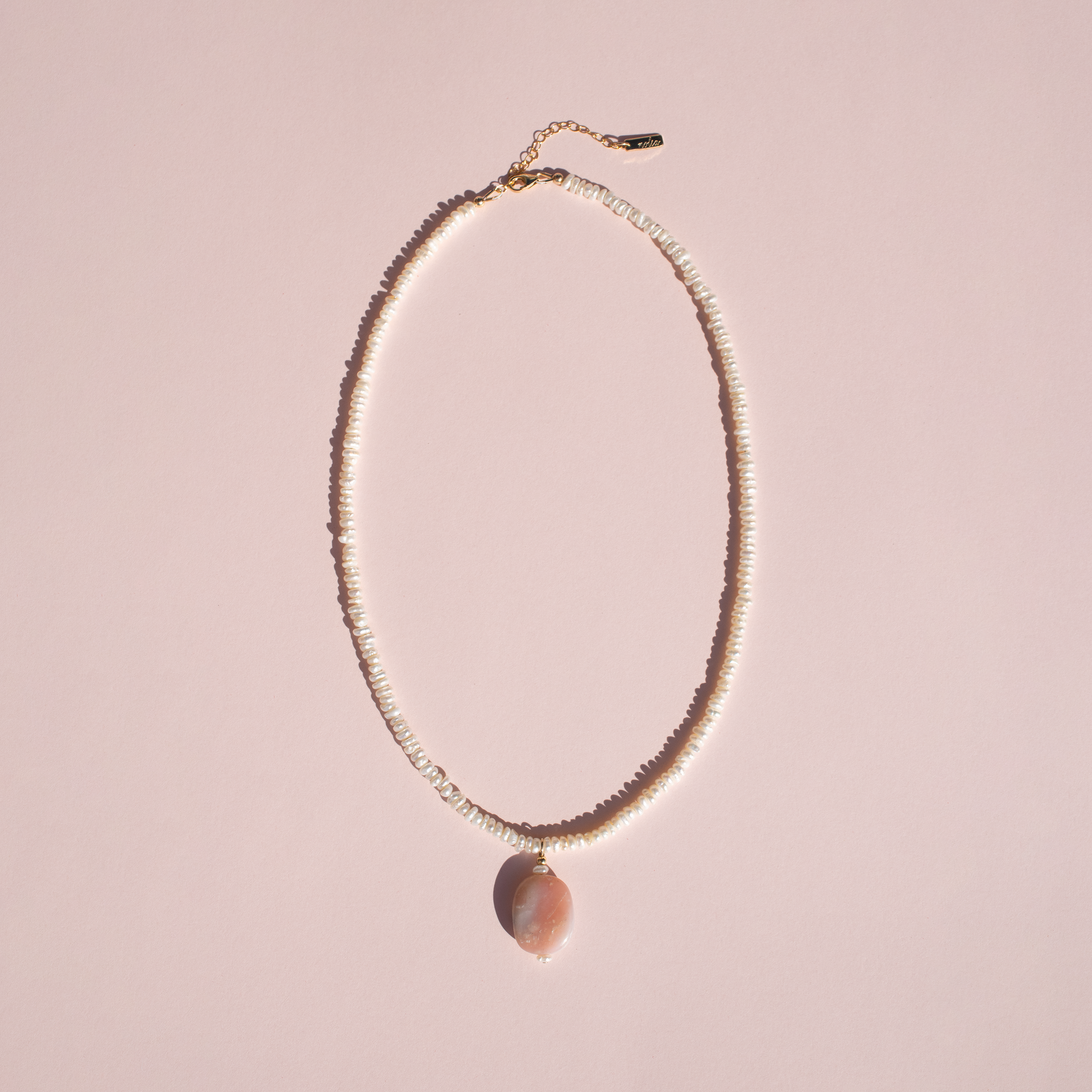 Pink Opal Gemstone Necklace • Color Coded Collection