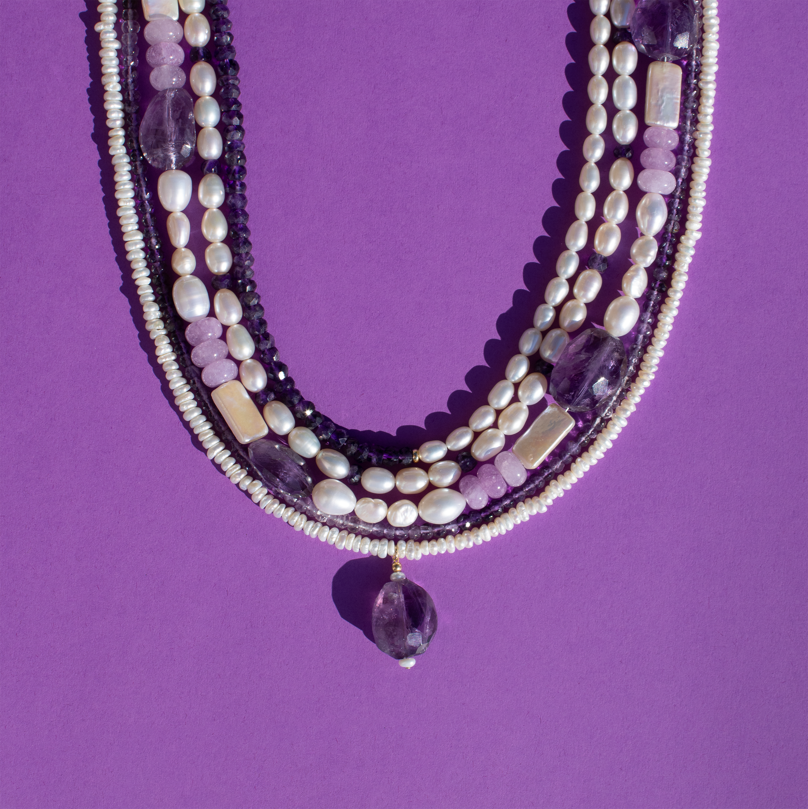 Ombré Amethyst Necklace • Color Coded Collection