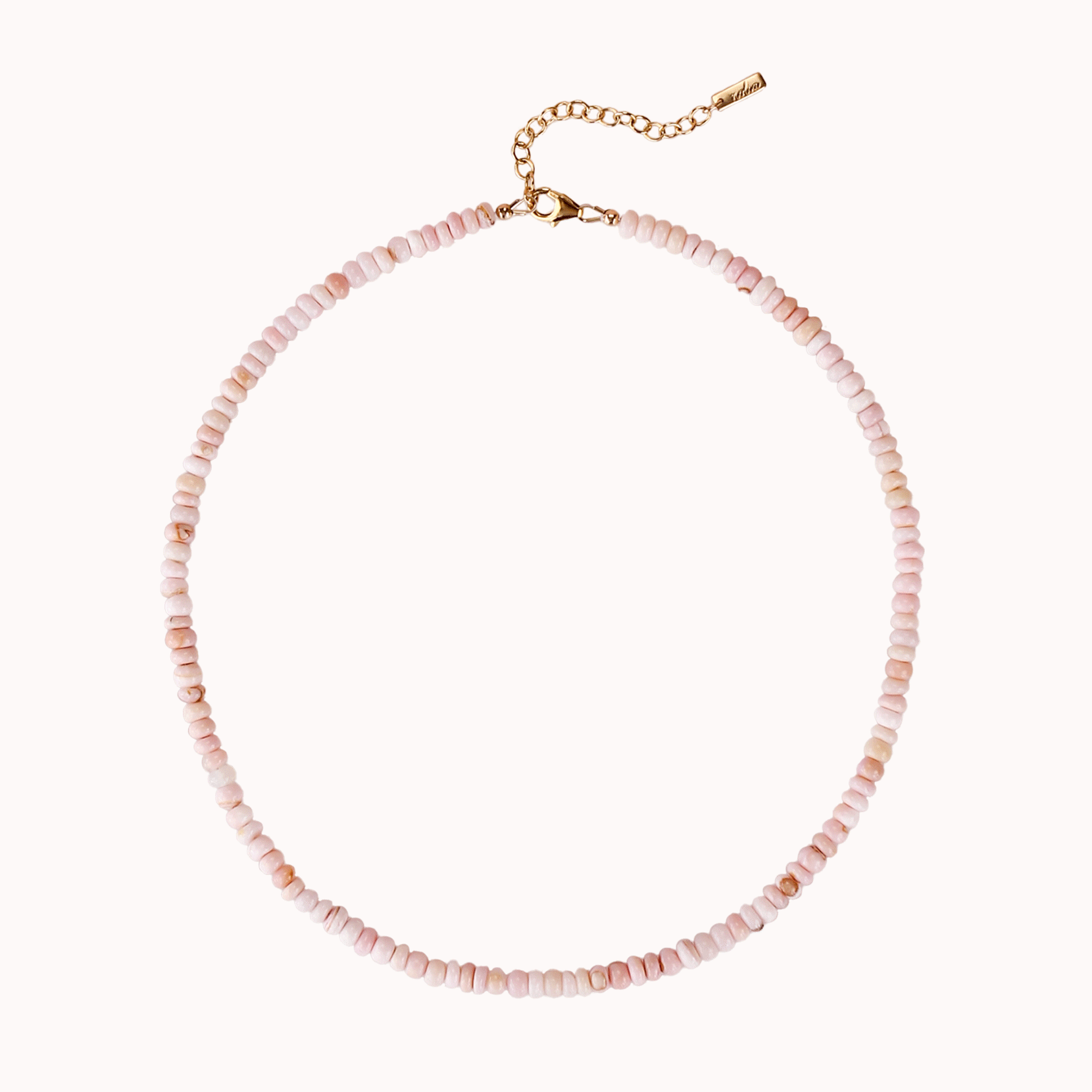 Pink Opal Beaded Necklace