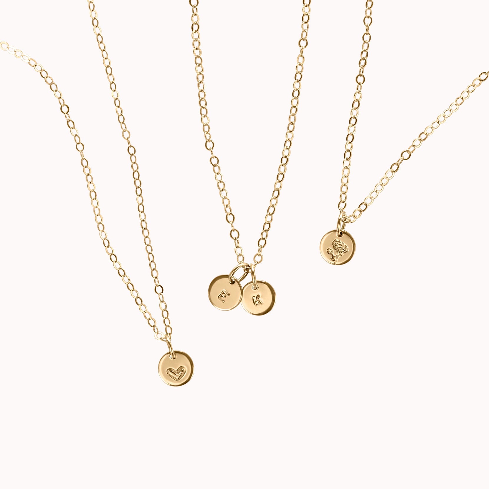Tiny Initial Necklace