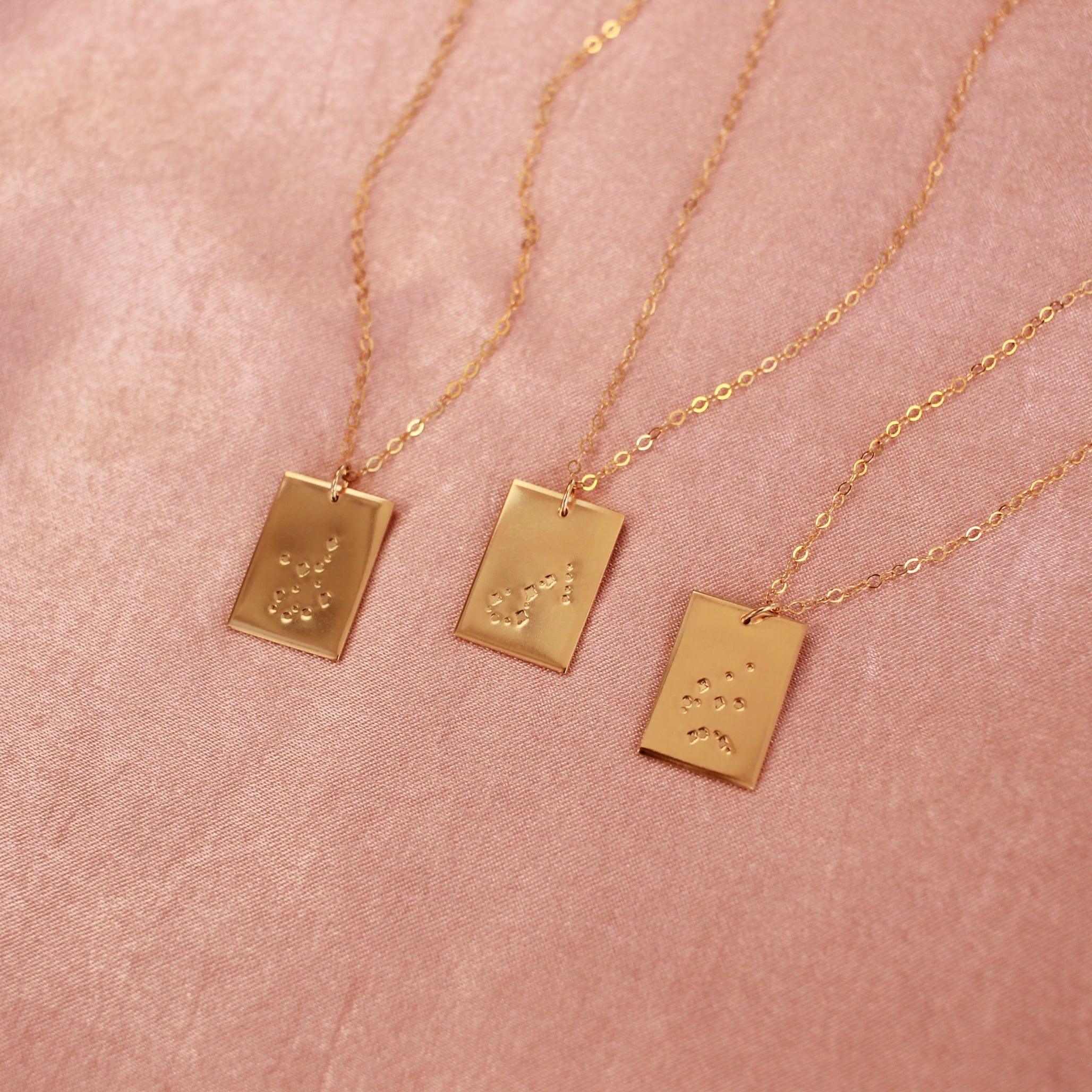 Amelia Zodiac Constellation Necklace - Nolia Jewelry - Meaningful + Sustainably Handcrafted Jewelry