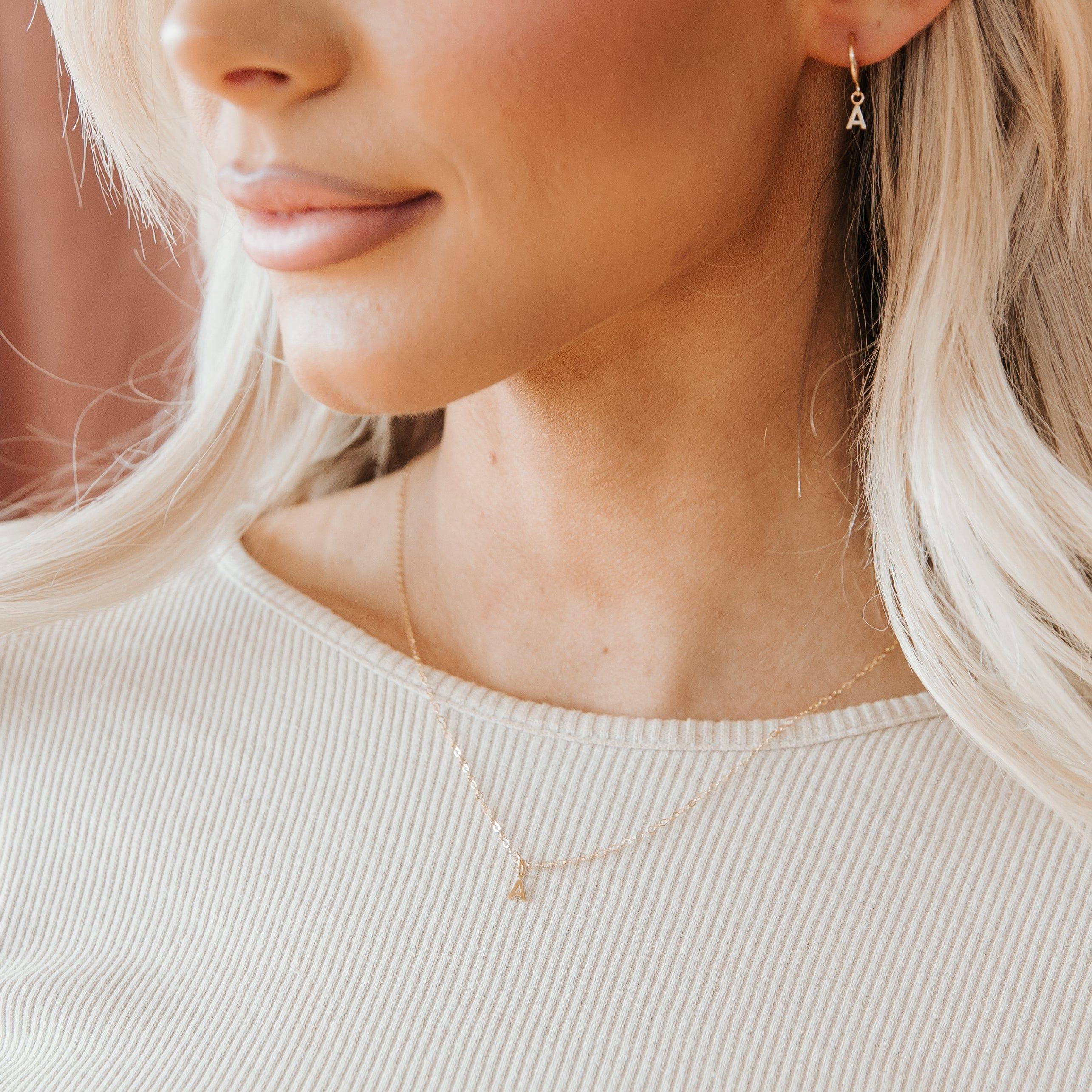 Ava Initial Necklace - Nolia Jewelry - Meaningful + Sustainably Handcrafted Jewelry
