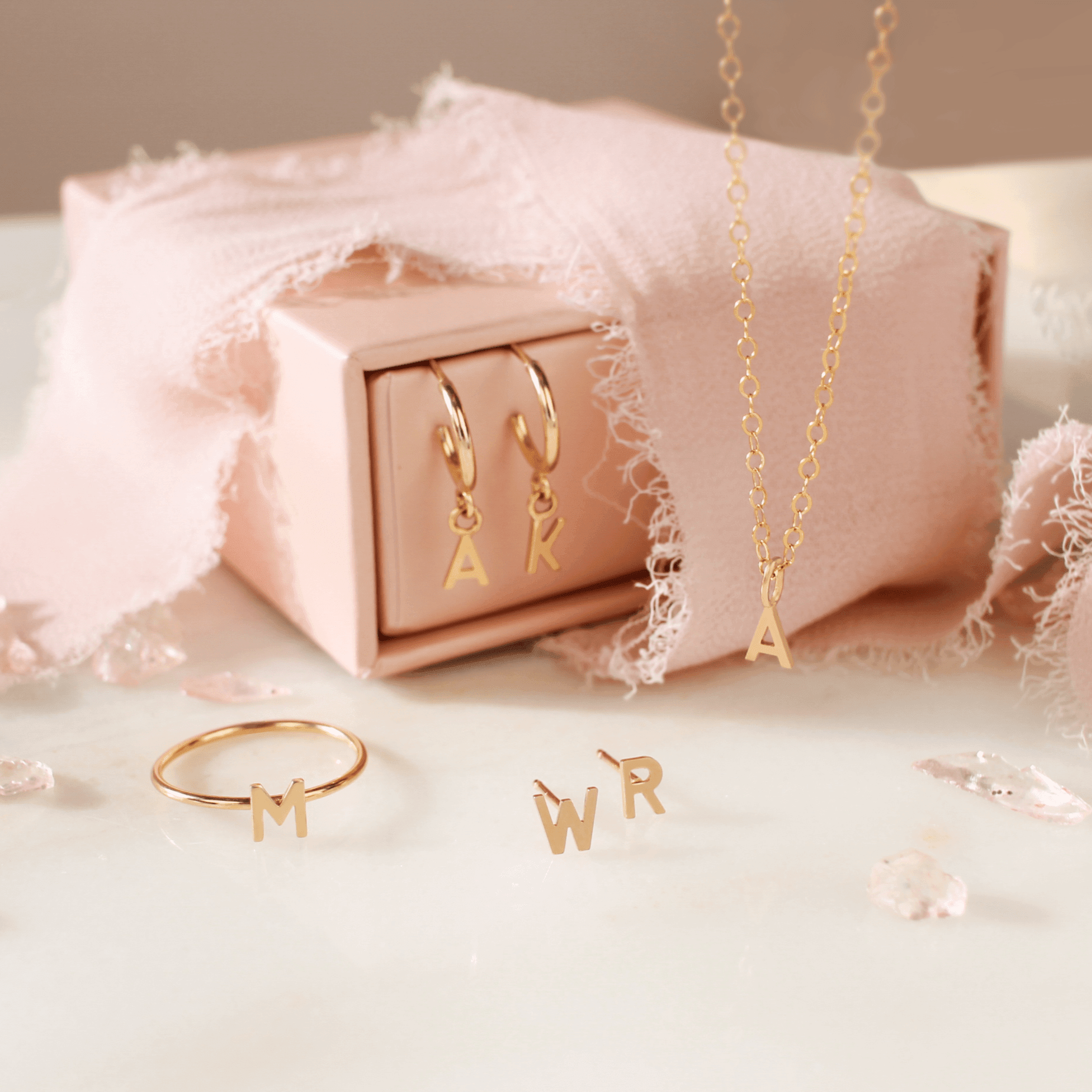 Ava Initial Ring - Nolia Jewelry - Meaningful + Sustainably Handcrafted Jewelry