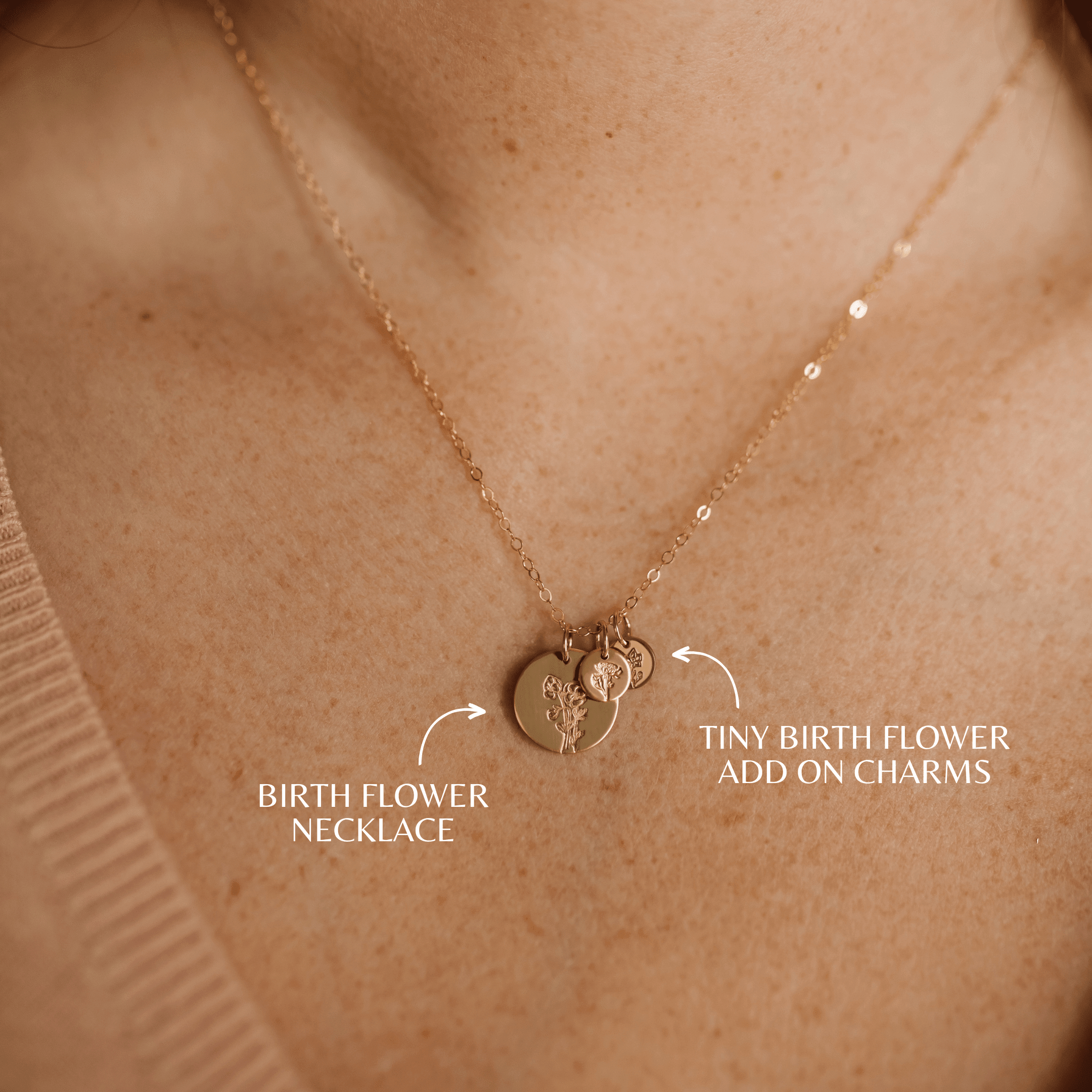 Birth Flower Necklace - Nolia Jewelry - Meaningful + Sustainably Handcrafted Jewelry