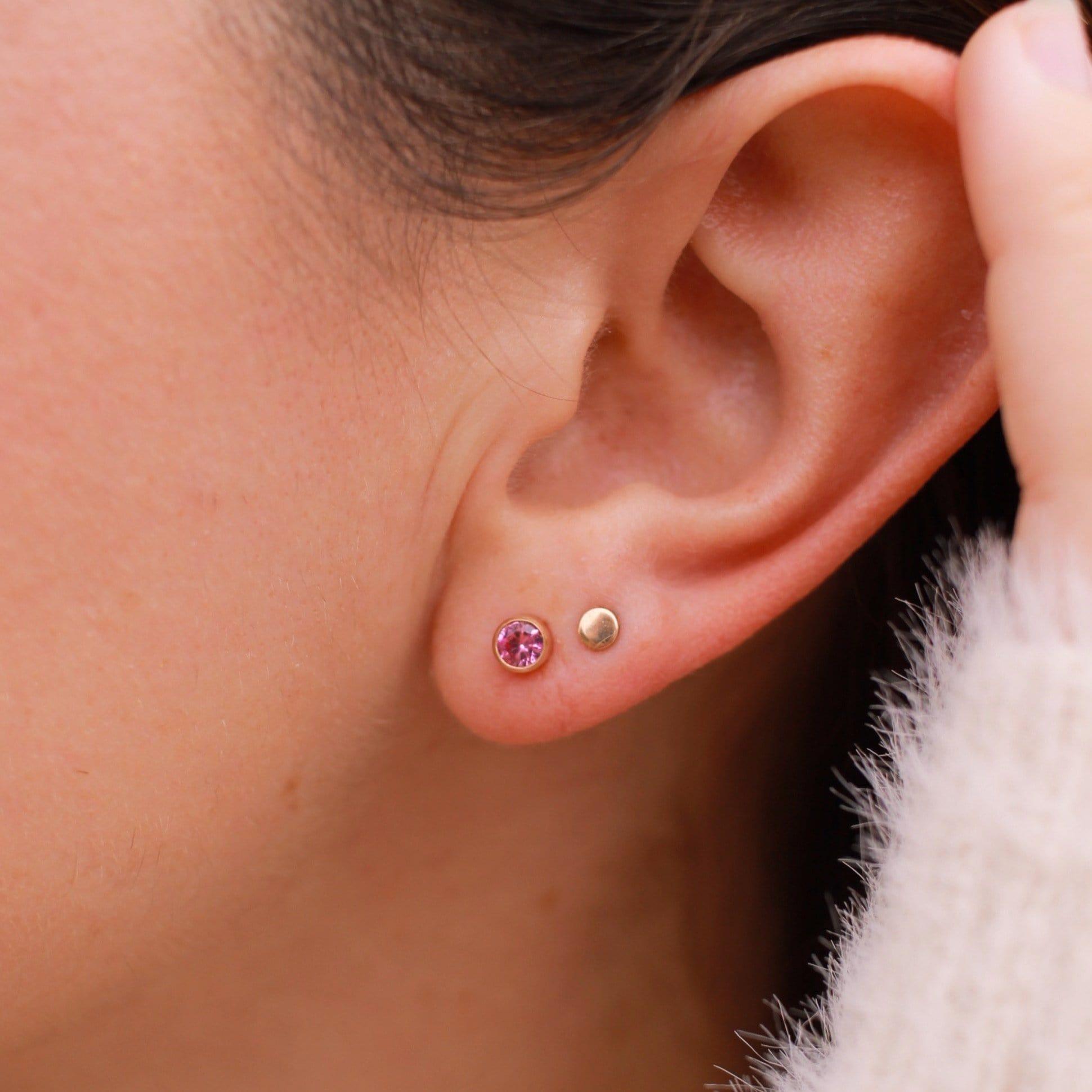 Birthstone Stud Earrings - Nolia Jewelry - Meaningful + Sustainably Handcrafted Jewelry