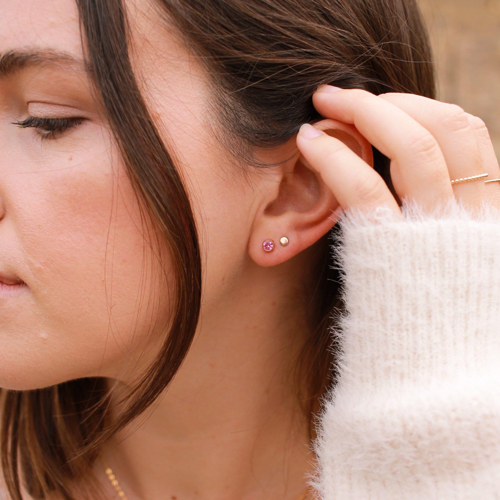 Birthstone Stud Earrings - Nolia Jewelry - Meaningful + Sustainably Handcrafted Jewelry