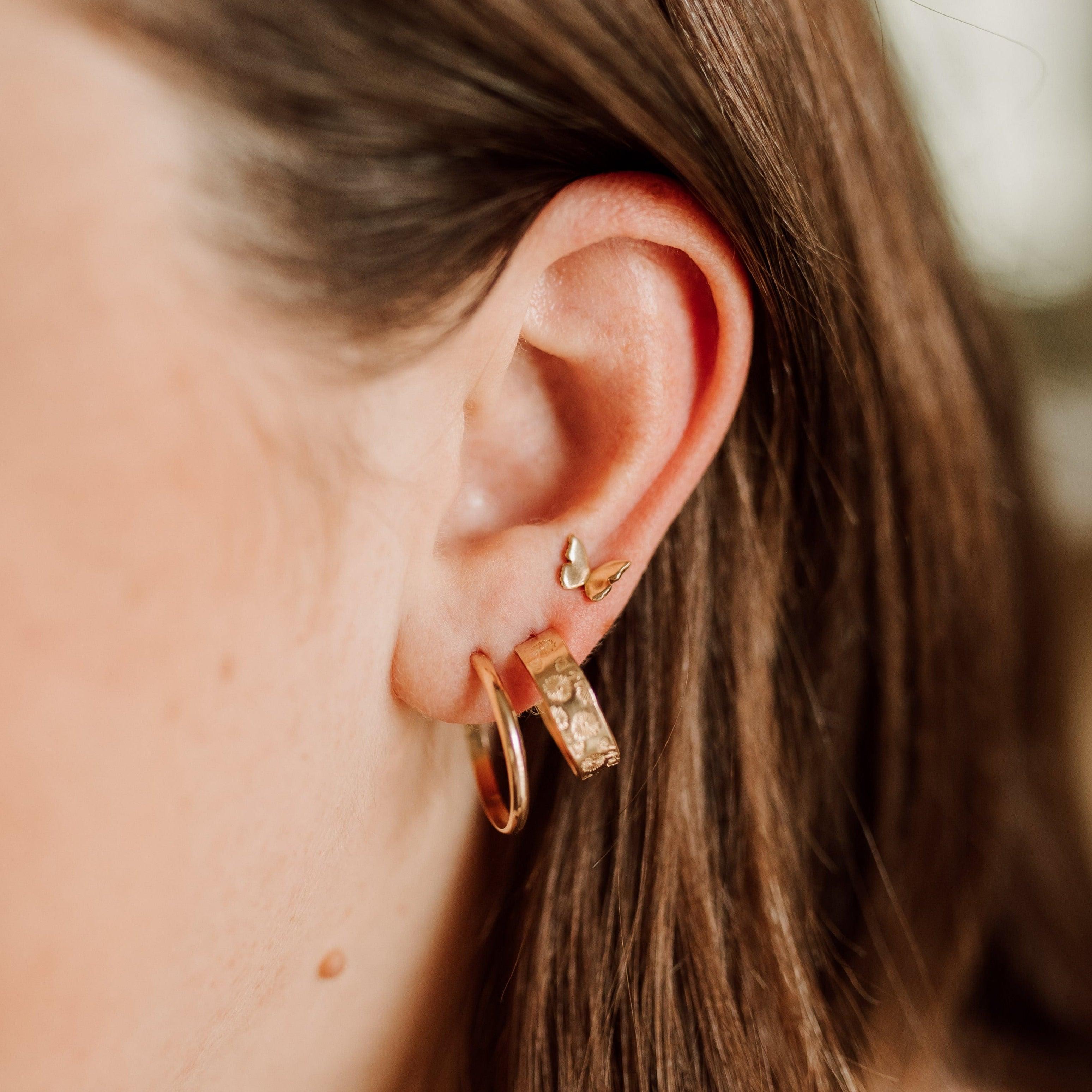 Butterfly Stud Earrings - Nolia Jewelry - Meaningful + Sustainably Handcrafted Jewelry