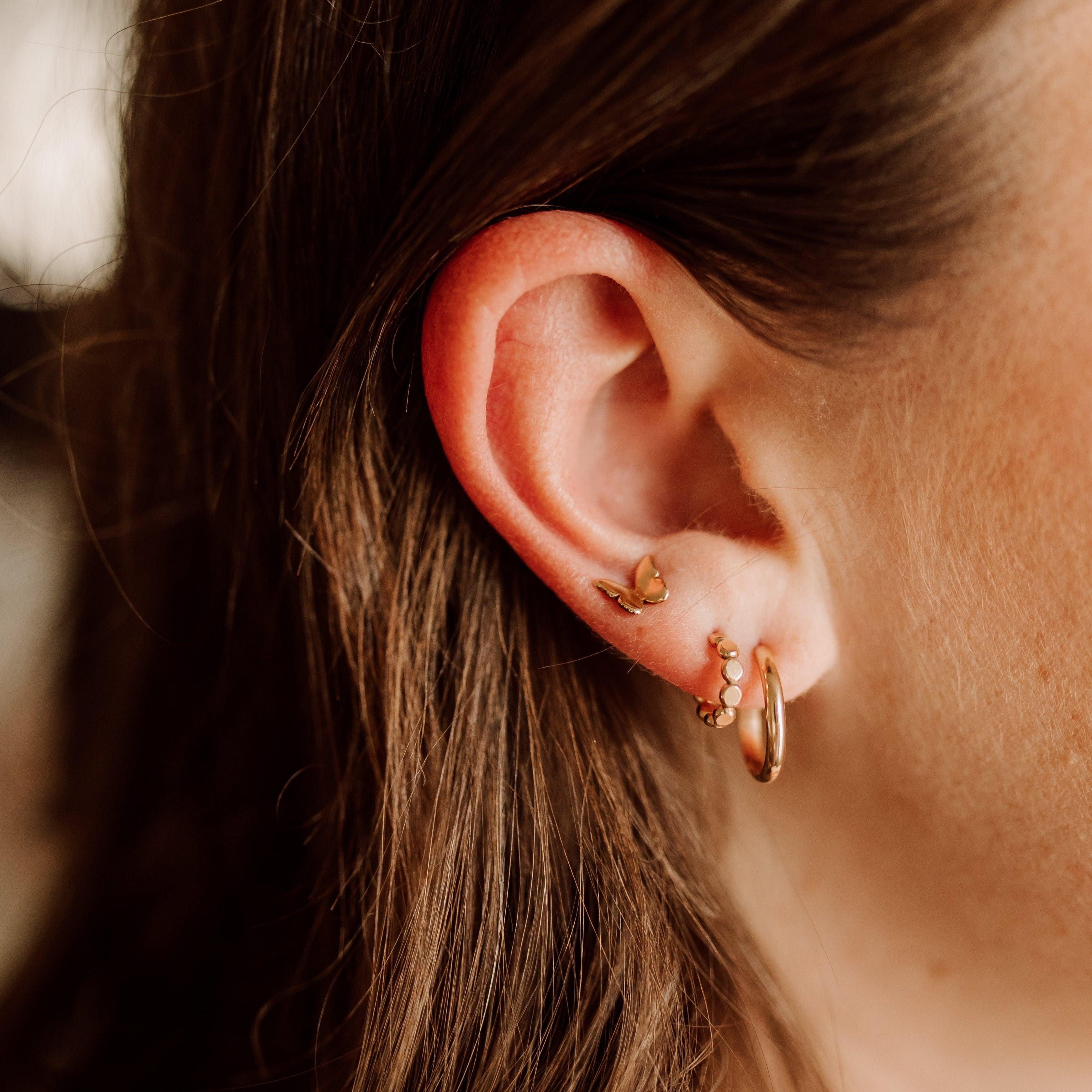 Butterfly Stud Earrings - Nolia Jewelry - Meaningful + Sustainably Handcrafted Jewelry
