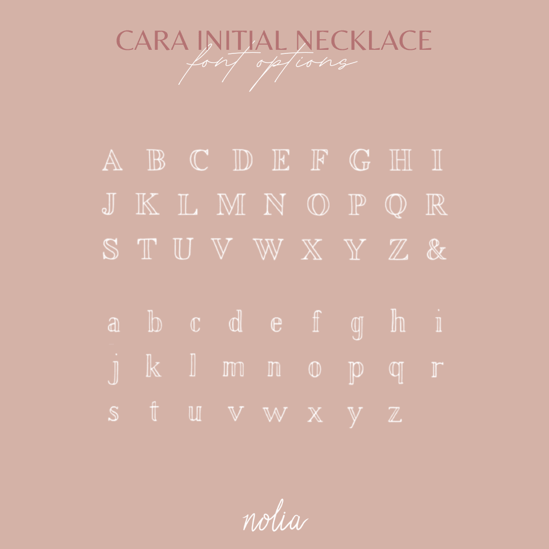 Cara Initial Necklace - Nolia Jewelry - Meaningful + Sustainably Handcrafted Jewelry