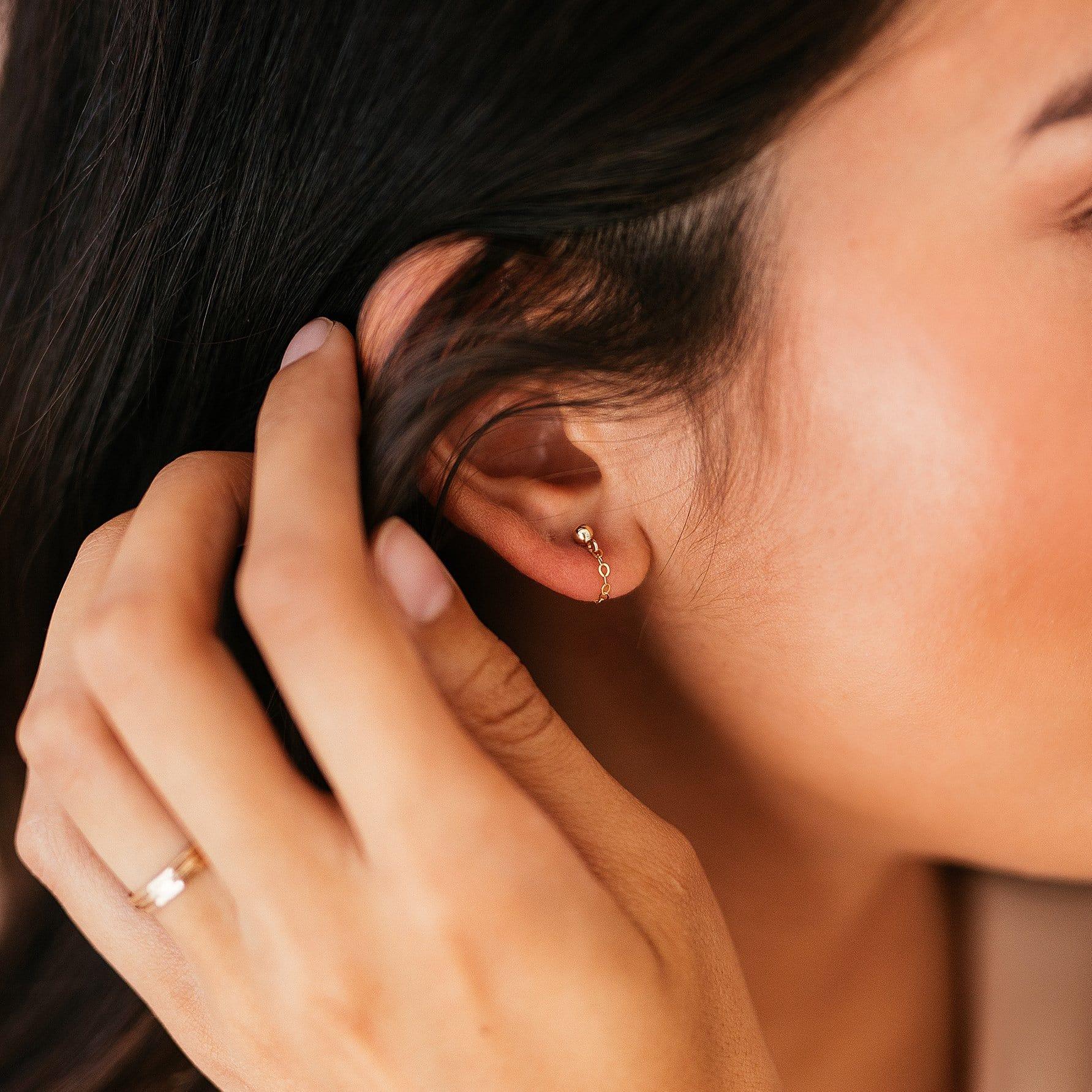 Chain Cuff Earrings - Nolia Jewelry - Meaningful + Sustainably Handcrafted Jewelry