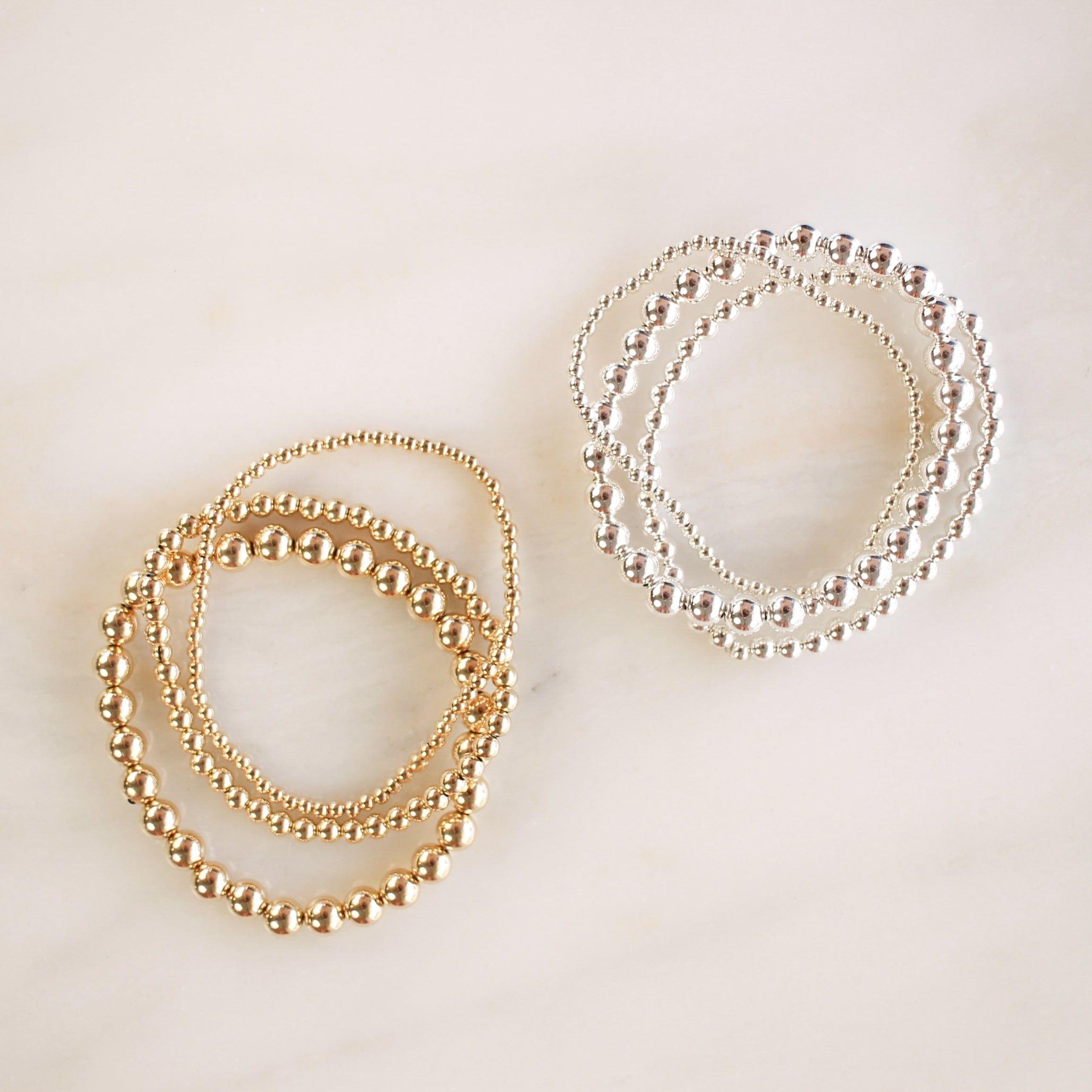 Chunky Beaded Stretch Bracelet - Nolia Jewelry - Meaningful + Sustainably Handcrafted Jewelry