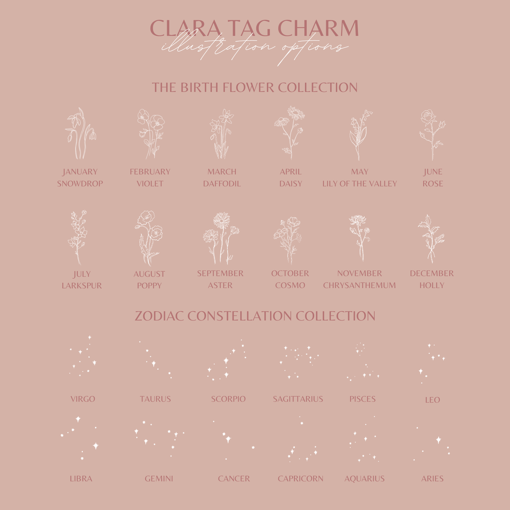 Clara Tag Charm • Add On - Nolia Jewelry - Meaningful + Sustainably Handcrafted Jewelry