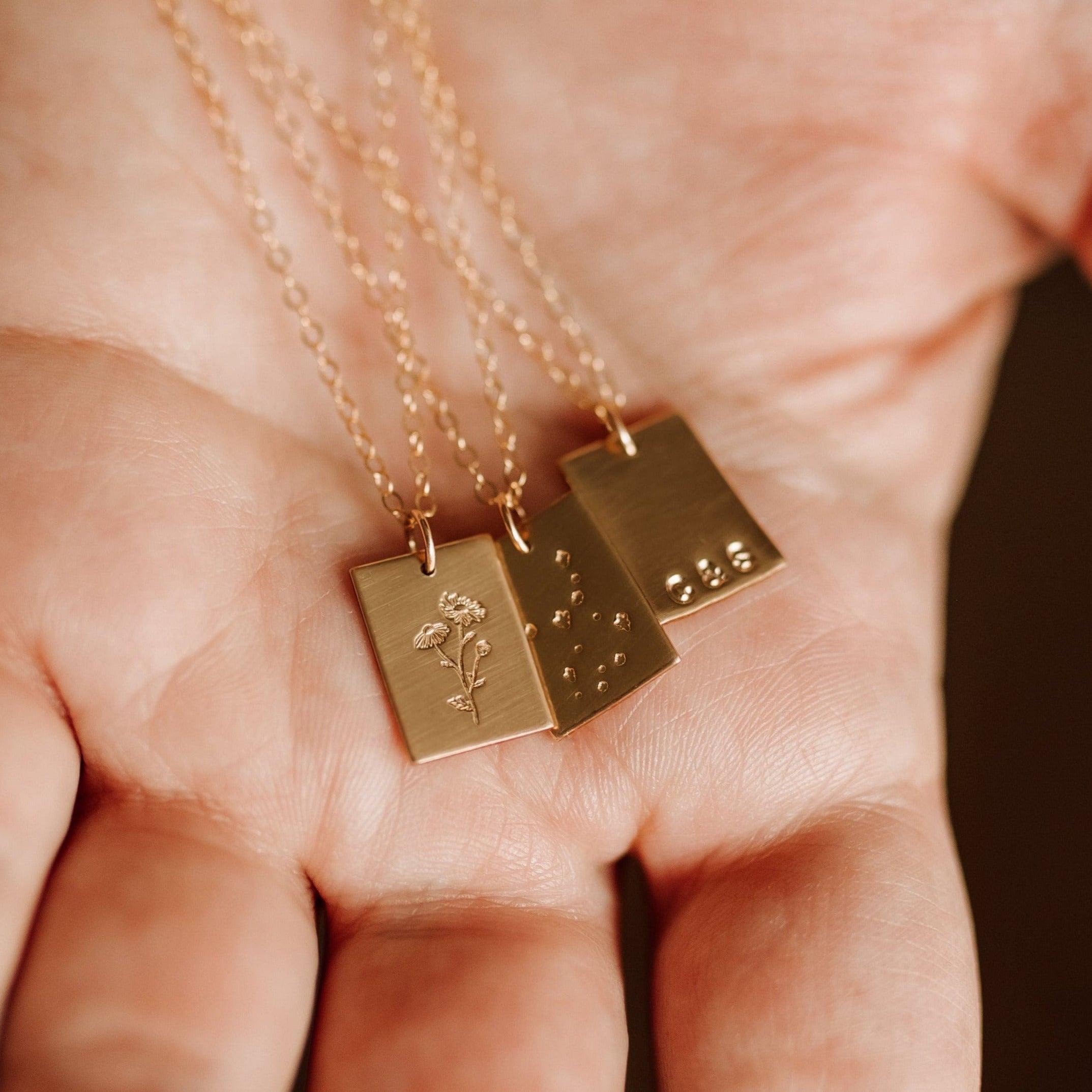 Clara Tag Necklace - Nolia Jewelry - Meaningful + Sustainably Handcrafted Jewelry