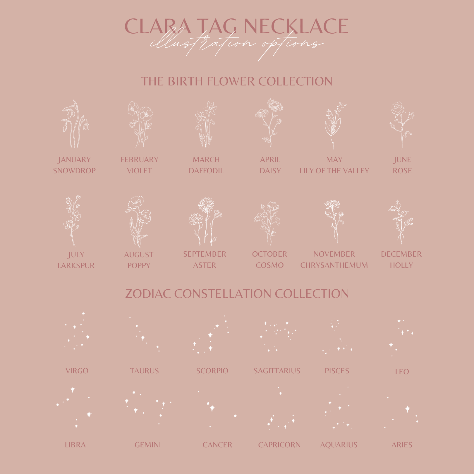 Clara Tag Necklace - Nolia Jewelry - Meaningful + Sustainably Handcrafted Jewelry