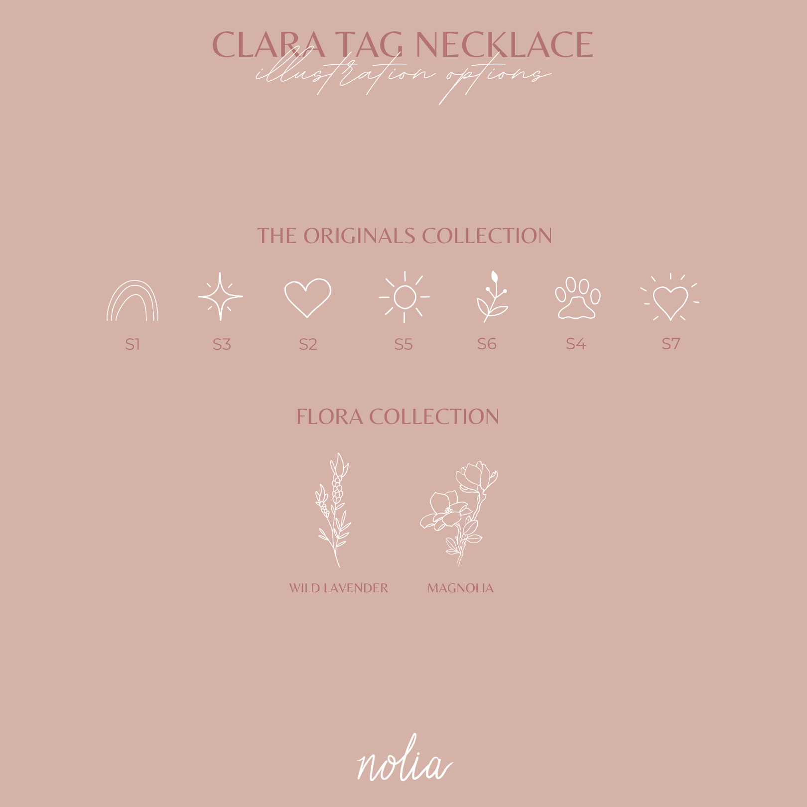 Clara Tag Necklace - Nolia Jewelry - Meaningful + Sustainably Handcrafted Jewelry