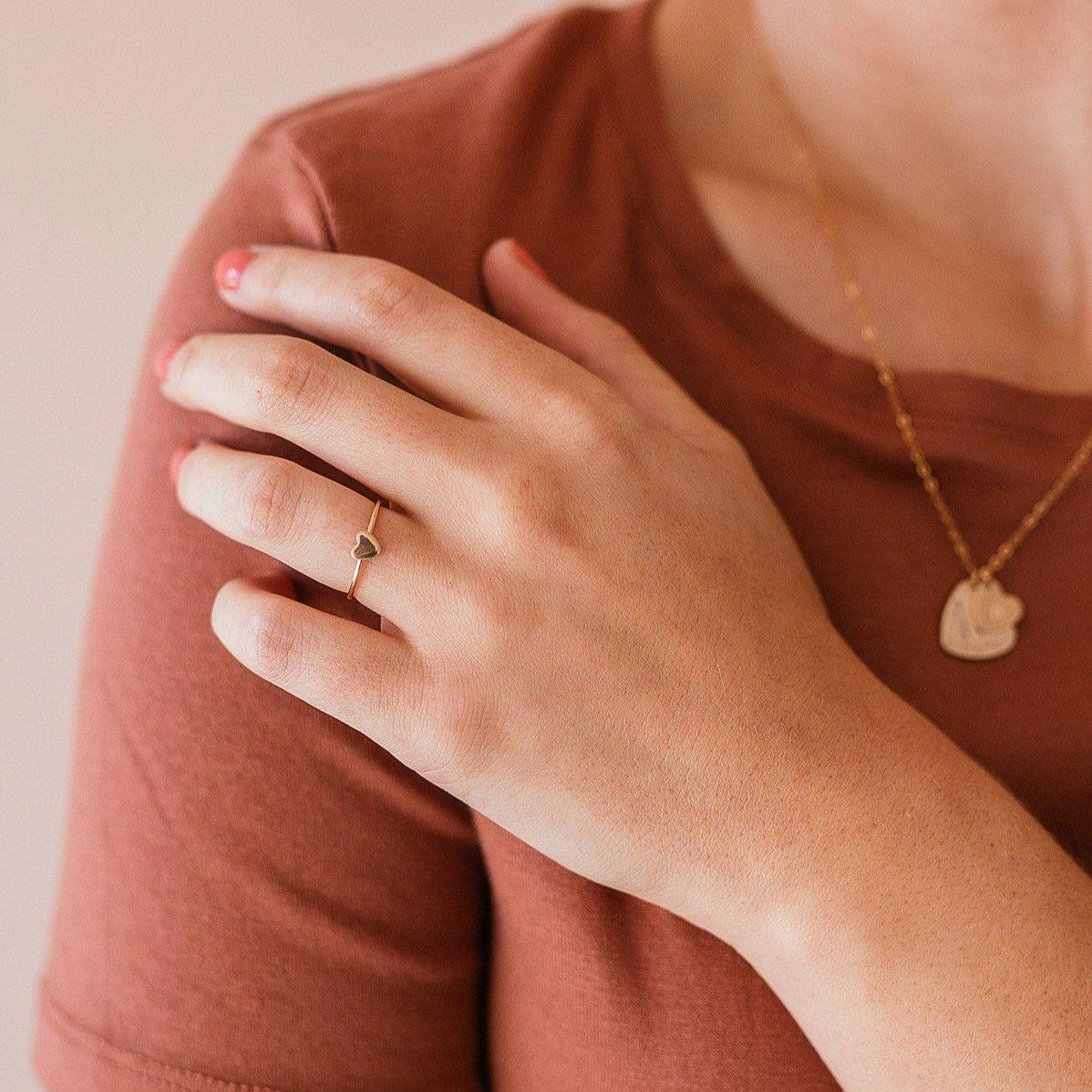 Cleo Heart Ring - Nolia Jewelry - Meaningful + Sustainably Handcrafted Jewelry