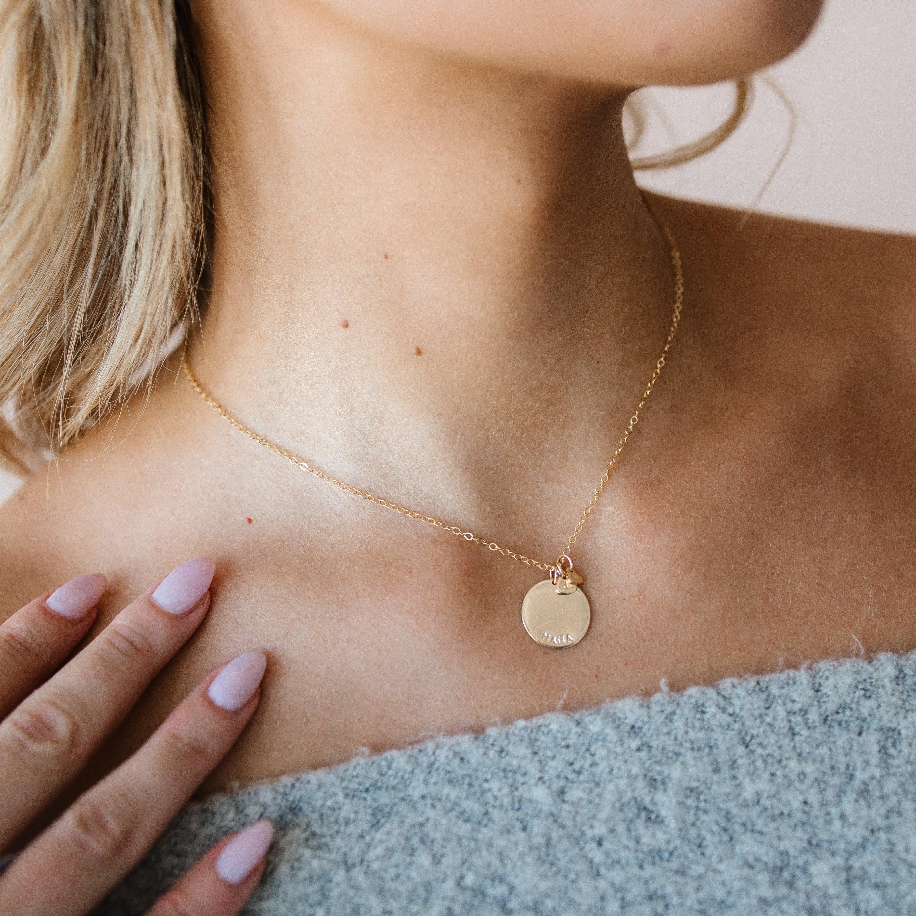 Emilia Personalized Charm Necklace - Nolia Jewelry - Meaningful + Sustainably Handcrafted Jewelry