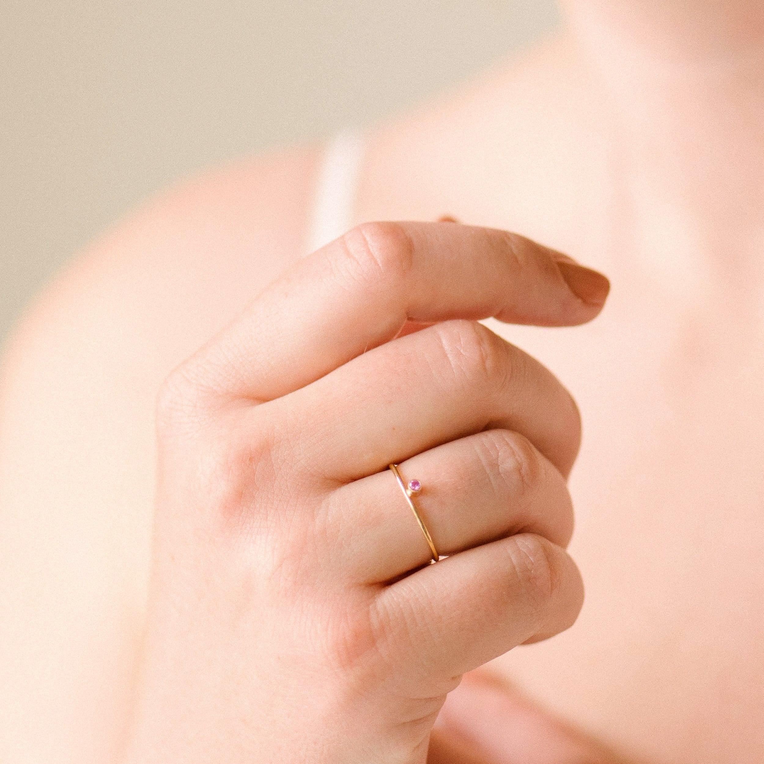 Faye Birthstone Ring ∙ Choose Your Gemstone - Nolia Jewelry - Meaningful + Sustainably Handcrafted Jewelry