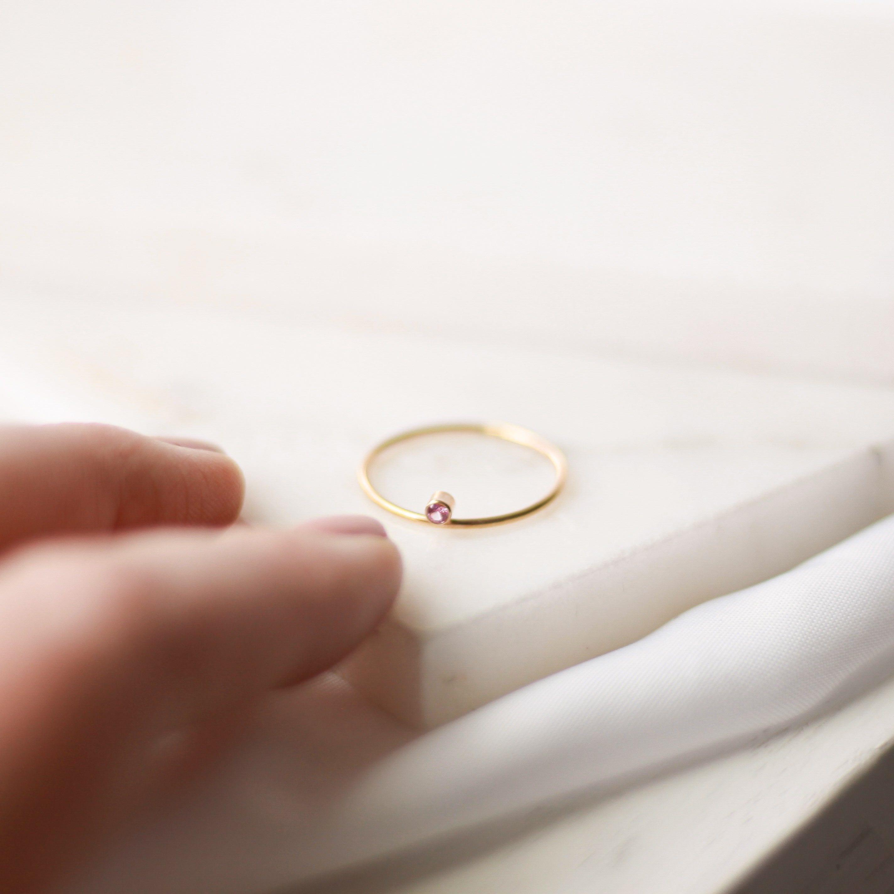 Faye Birthstone Ring ∙ Choose Your Gemstone - Nolia Jewelry - Meaningful + Sustainably Handcrafted Jewelry
