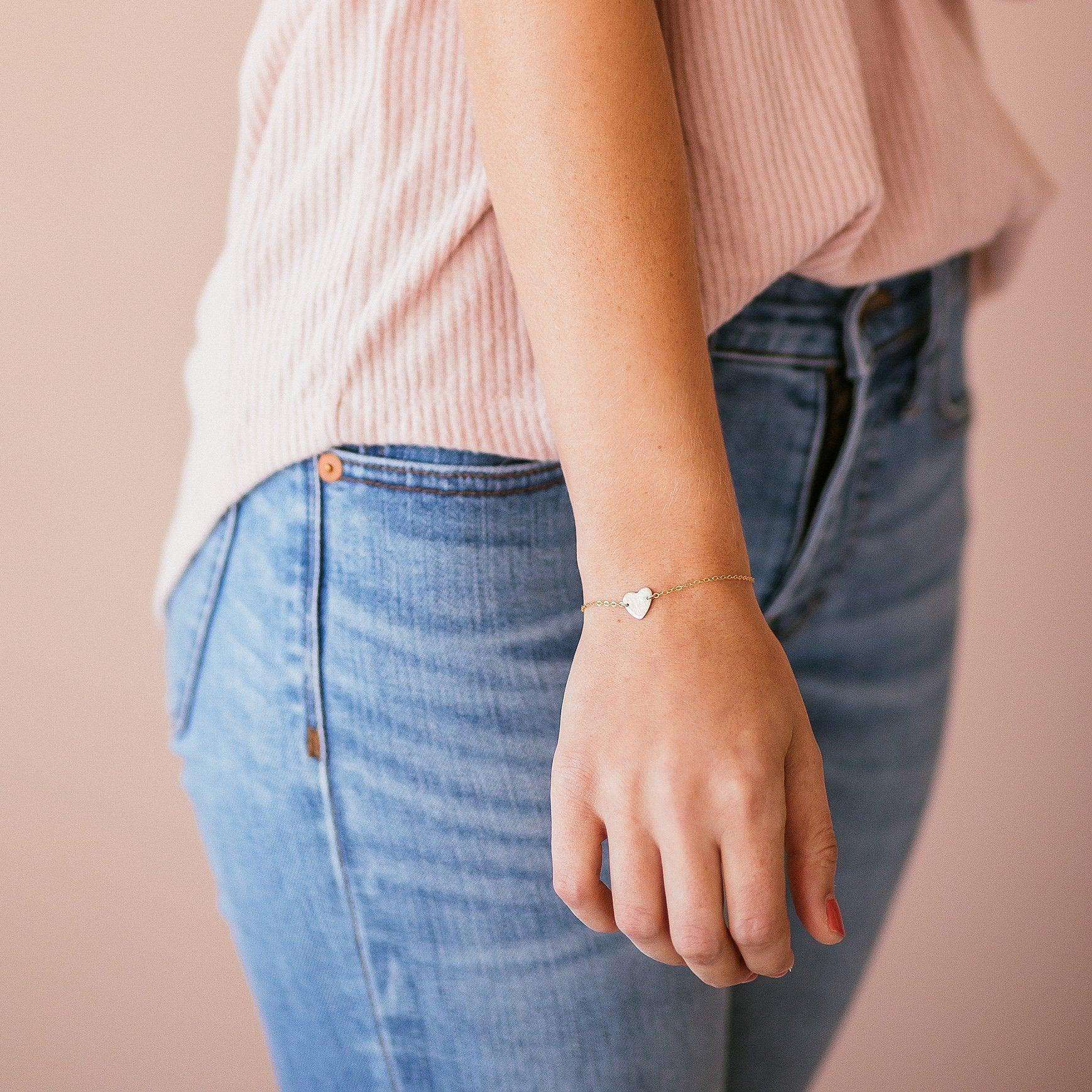 Fiona Heart Bracelet - Nolia Jewelry - Meaningful + Sustainably Handcrafted Jewelry