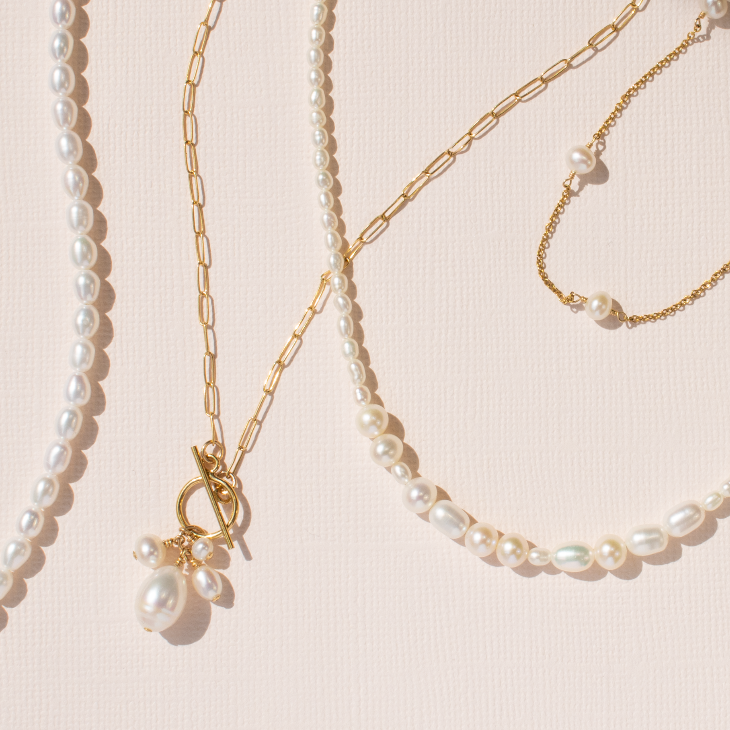ILY Morse Code Pearl Necklace