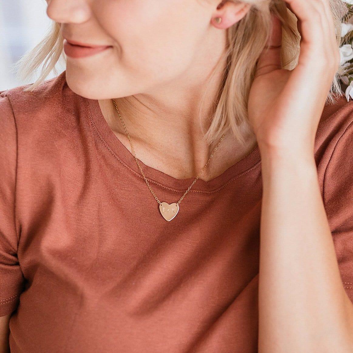 Gemma Heart Necklace - Nolia Jewelry - Meaningful + Sustainably Handcrafted Jewelry