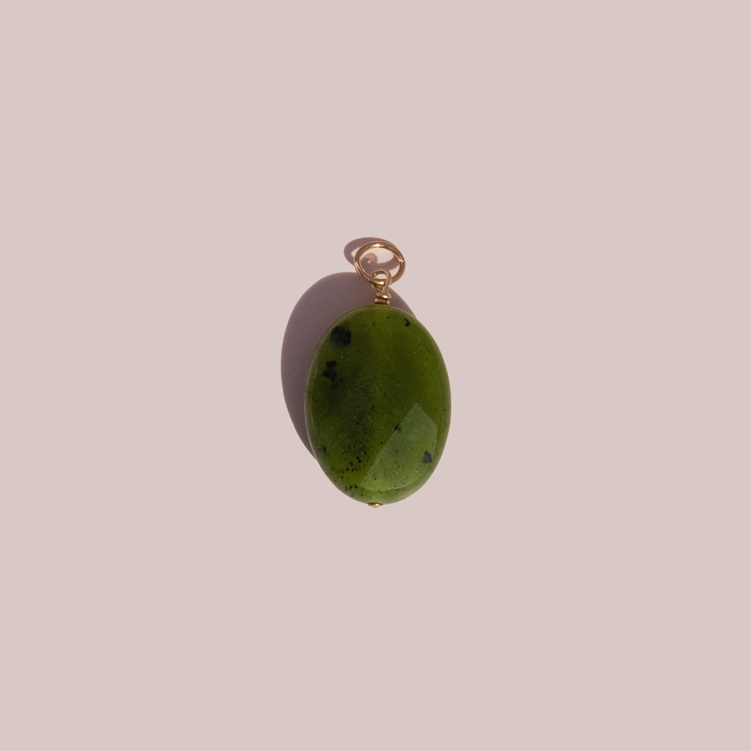 Moss Green Jade Charm