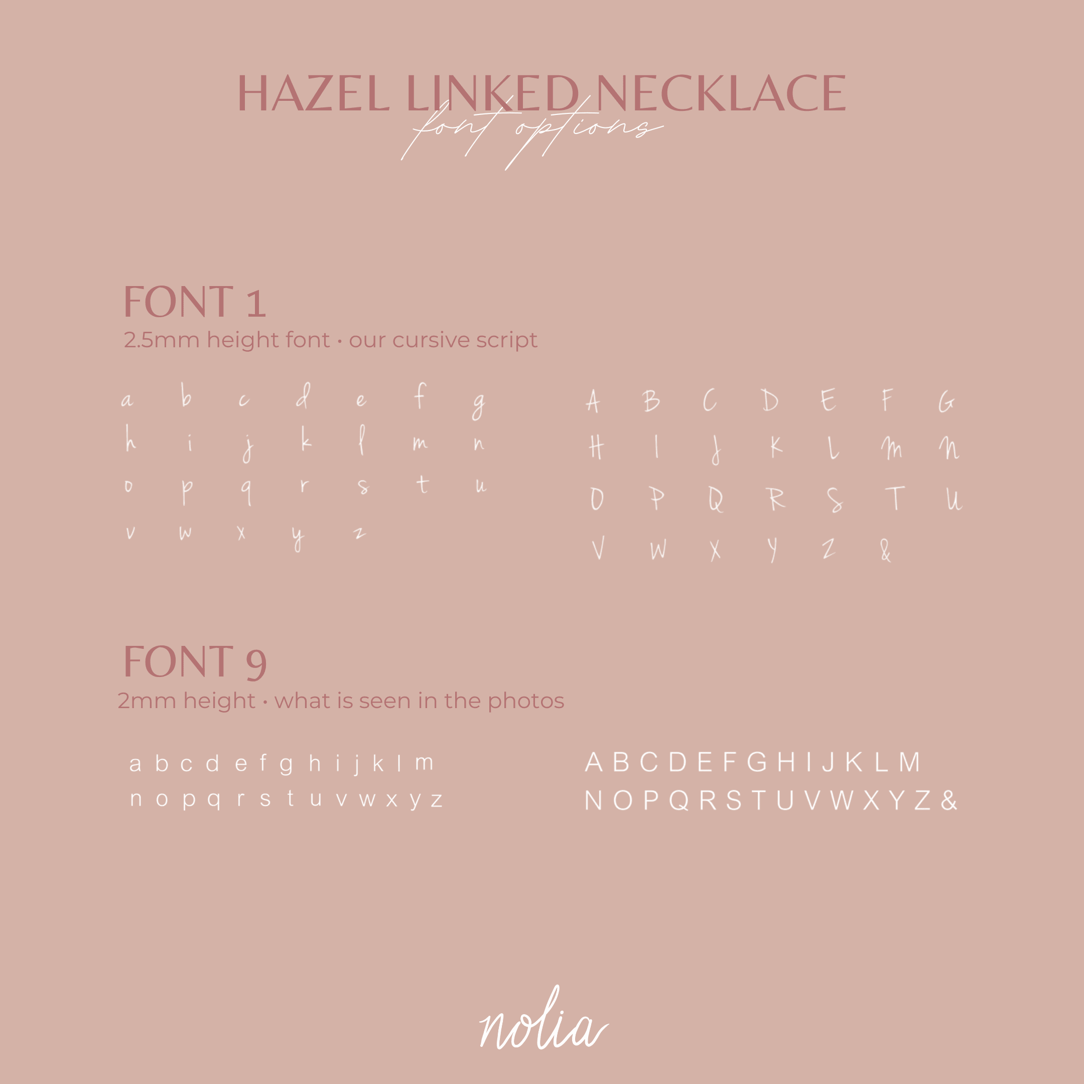 Hazel Linked Initial Necklace - Nolia Jewelry - Meaningful + Sustainably Handcrafted Jewelry