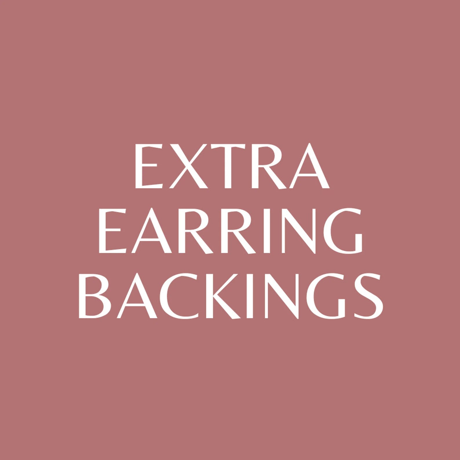 Extra Earring Backings