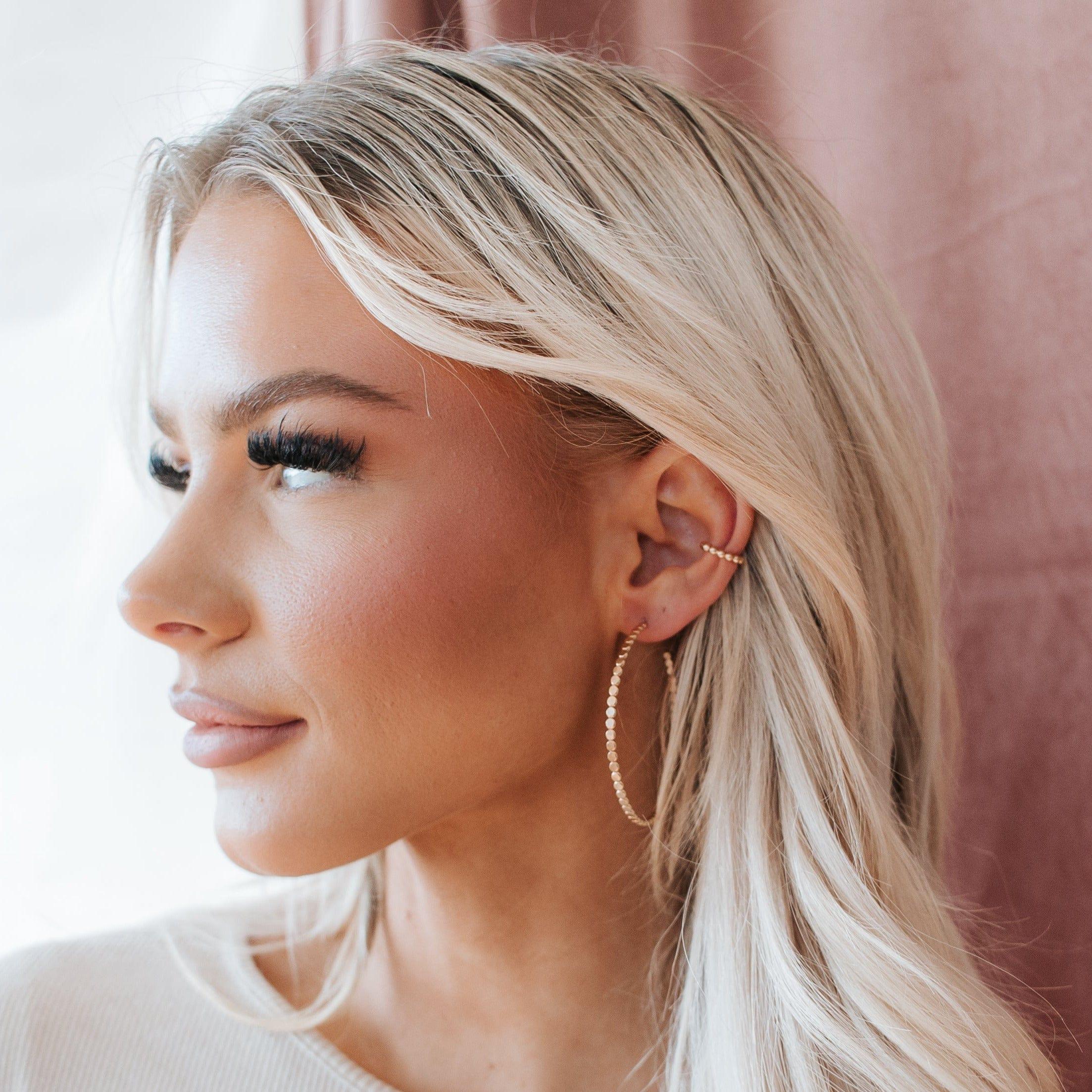 Large Cora Hoop Earrings - Nolia Jewelry - Meaningful + Sustainably Handcrafted Jewelry