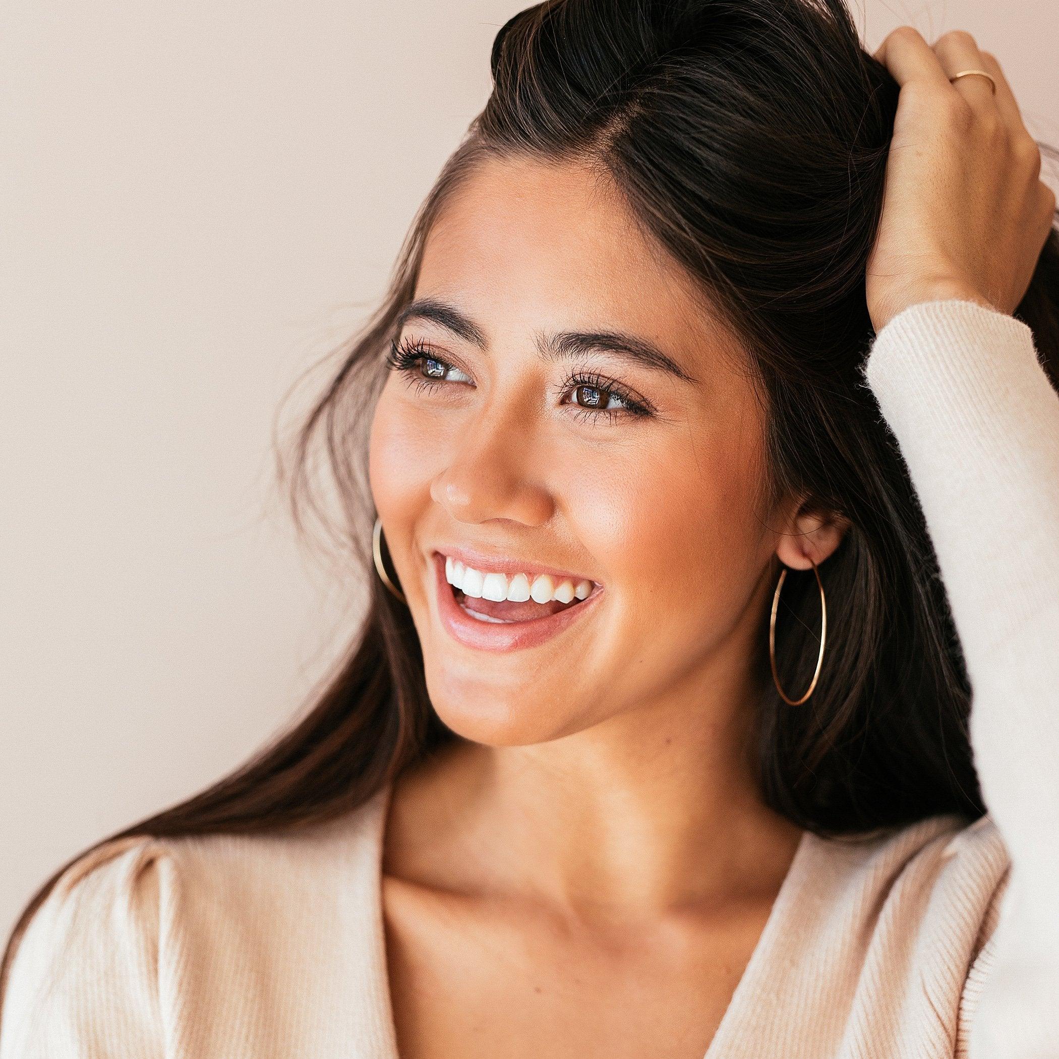 Large Everyday Hoop Earrings - Nolia Jewelry - Meaningful + Sustainably Handcrafted Jewelry