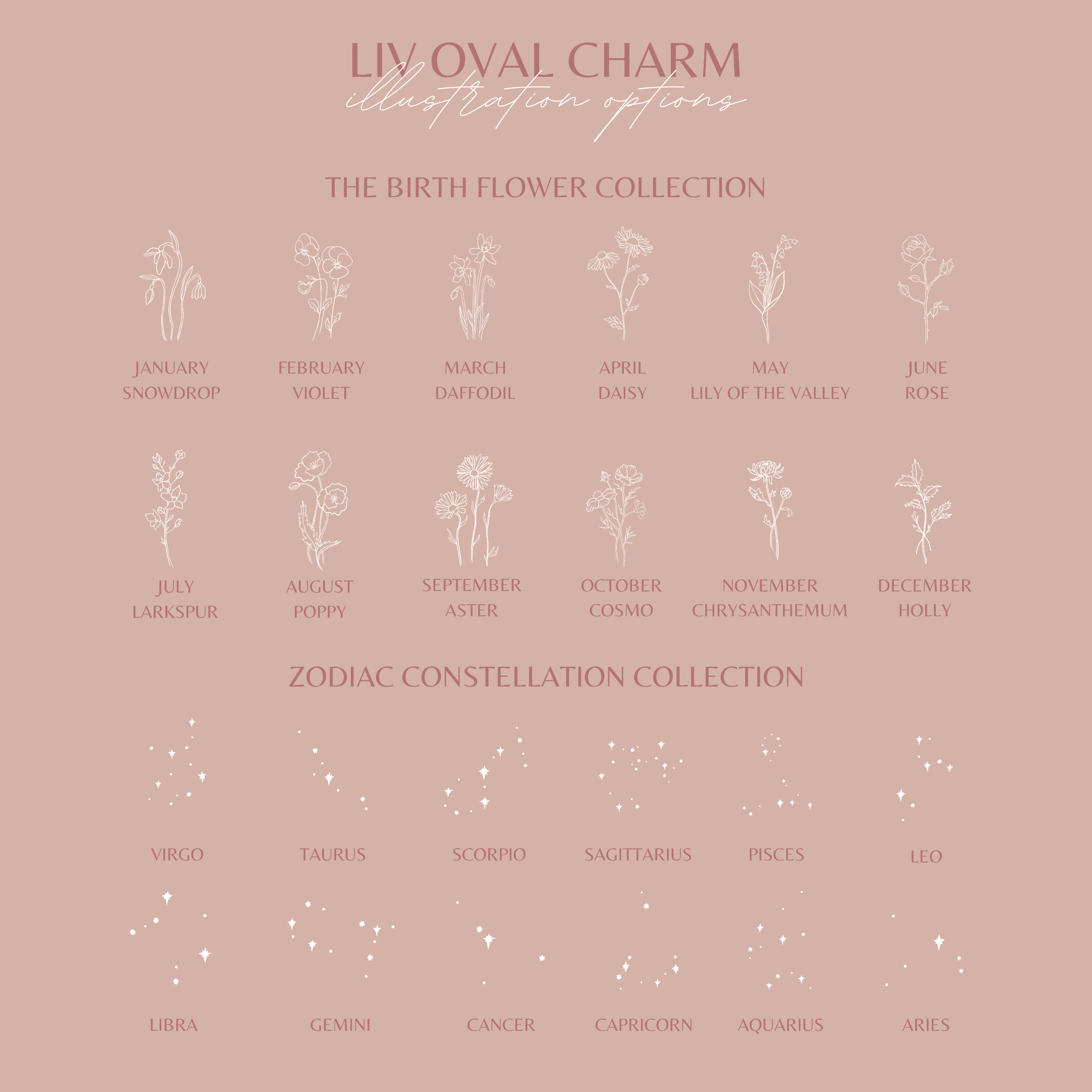 Liv Oval Charm • Add On - Nolia Jewelry - Meaningful + Sustainably Handcrafted Jewelry