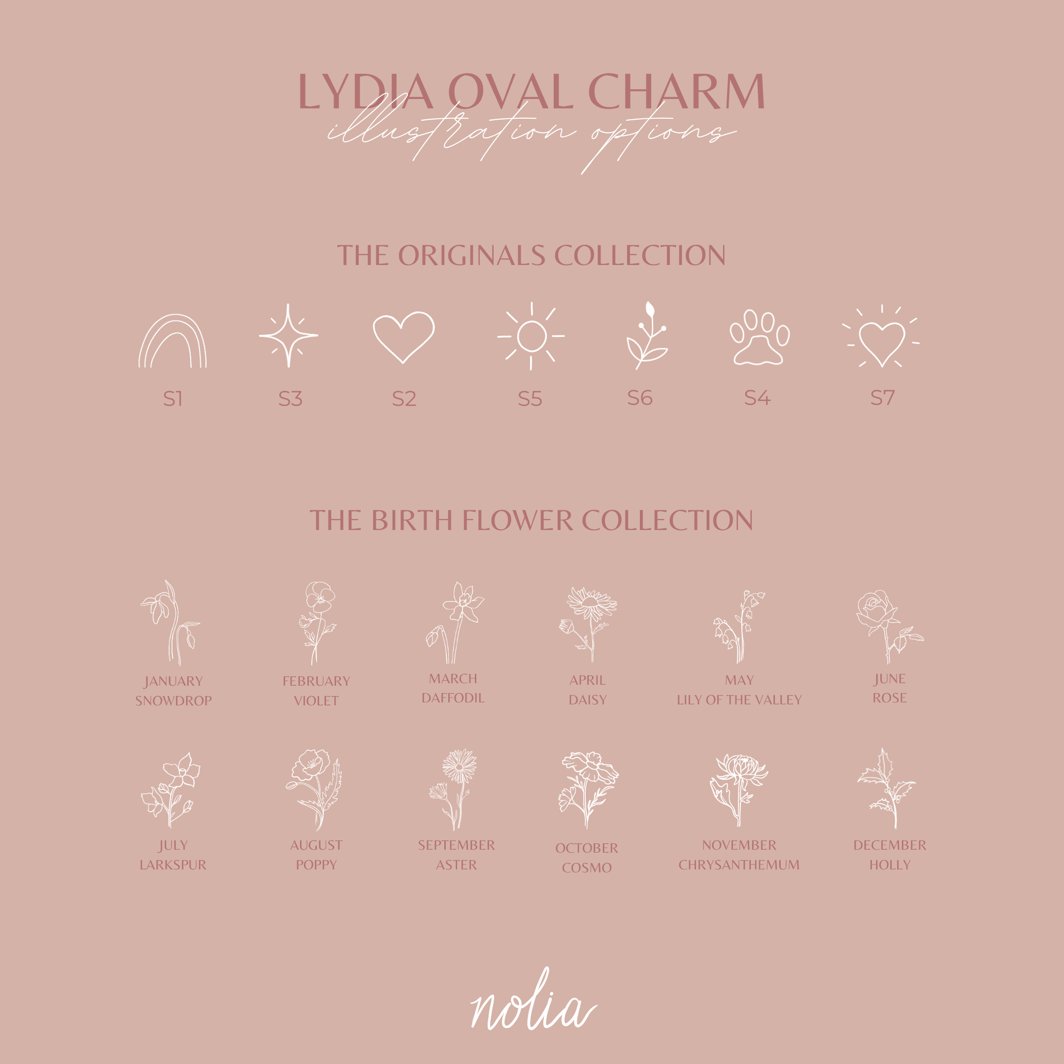 Lydia Oval Charm • Add On - Nolia Jewelry - Meaningful + Sustainably Handcrafted Jewelry