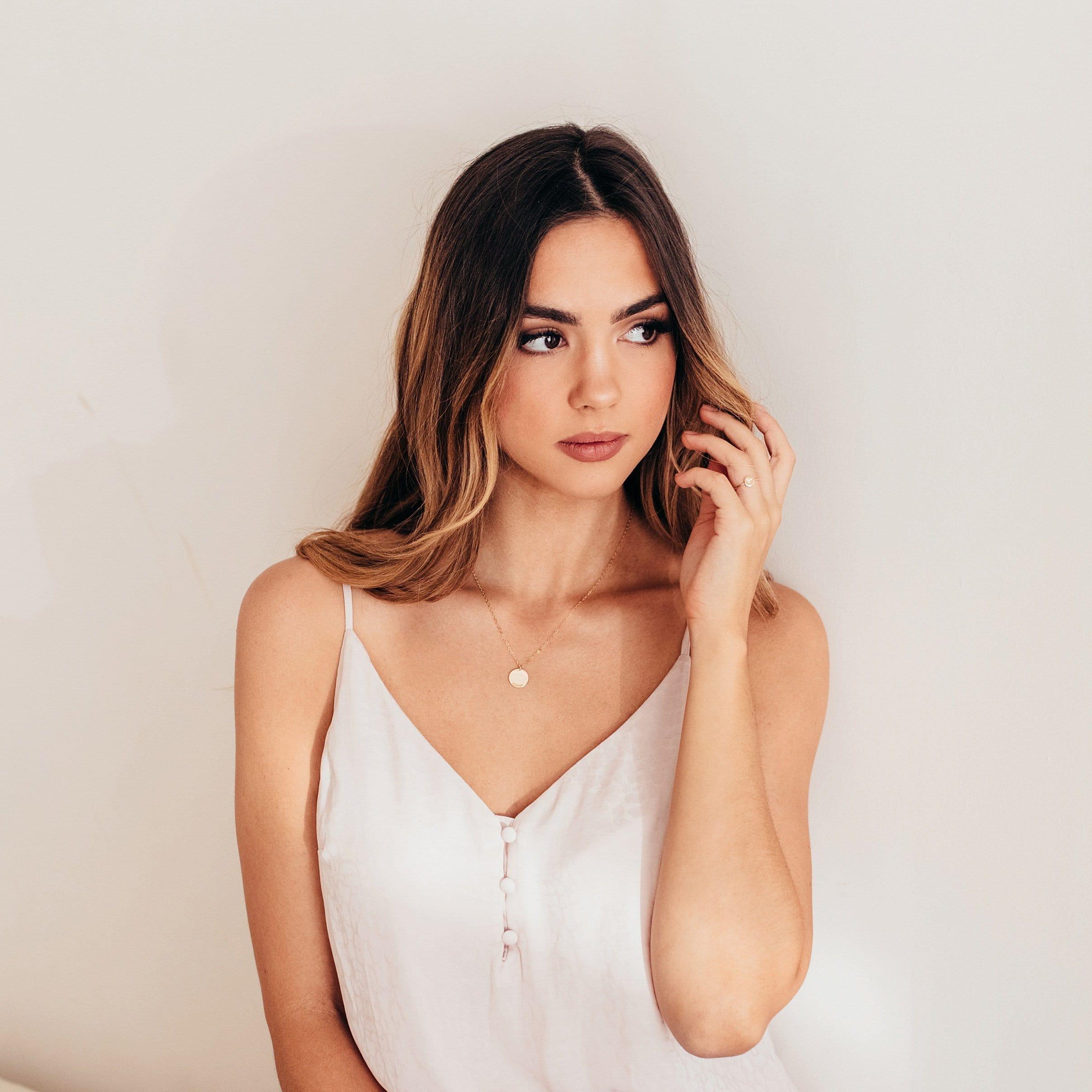 Mama Disc Necklace - Nolia Jewelry - Meaningful + Sustainably Handcrafted Jewelry