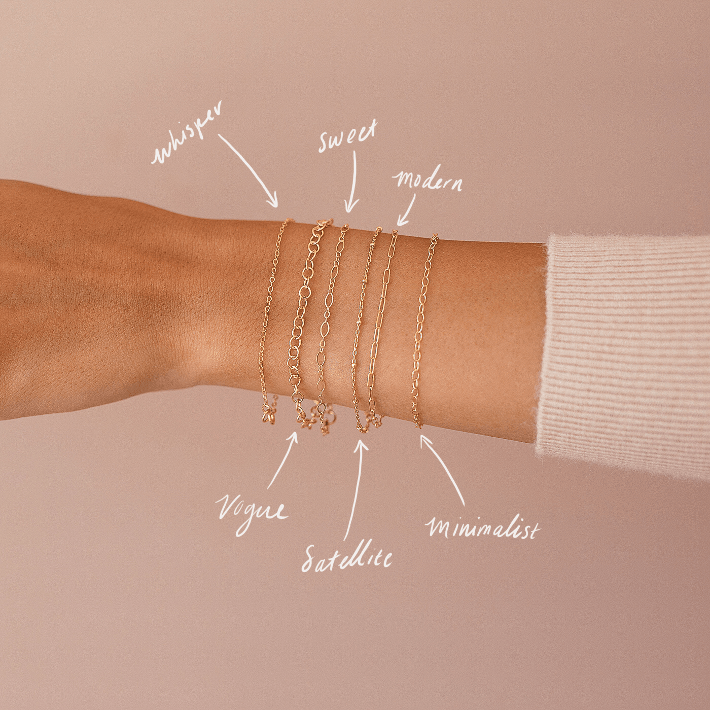 Minimalist Chain Bracelet - Nolia Jewelry - Meaningful + Sustainably Handcrafted Jewelry