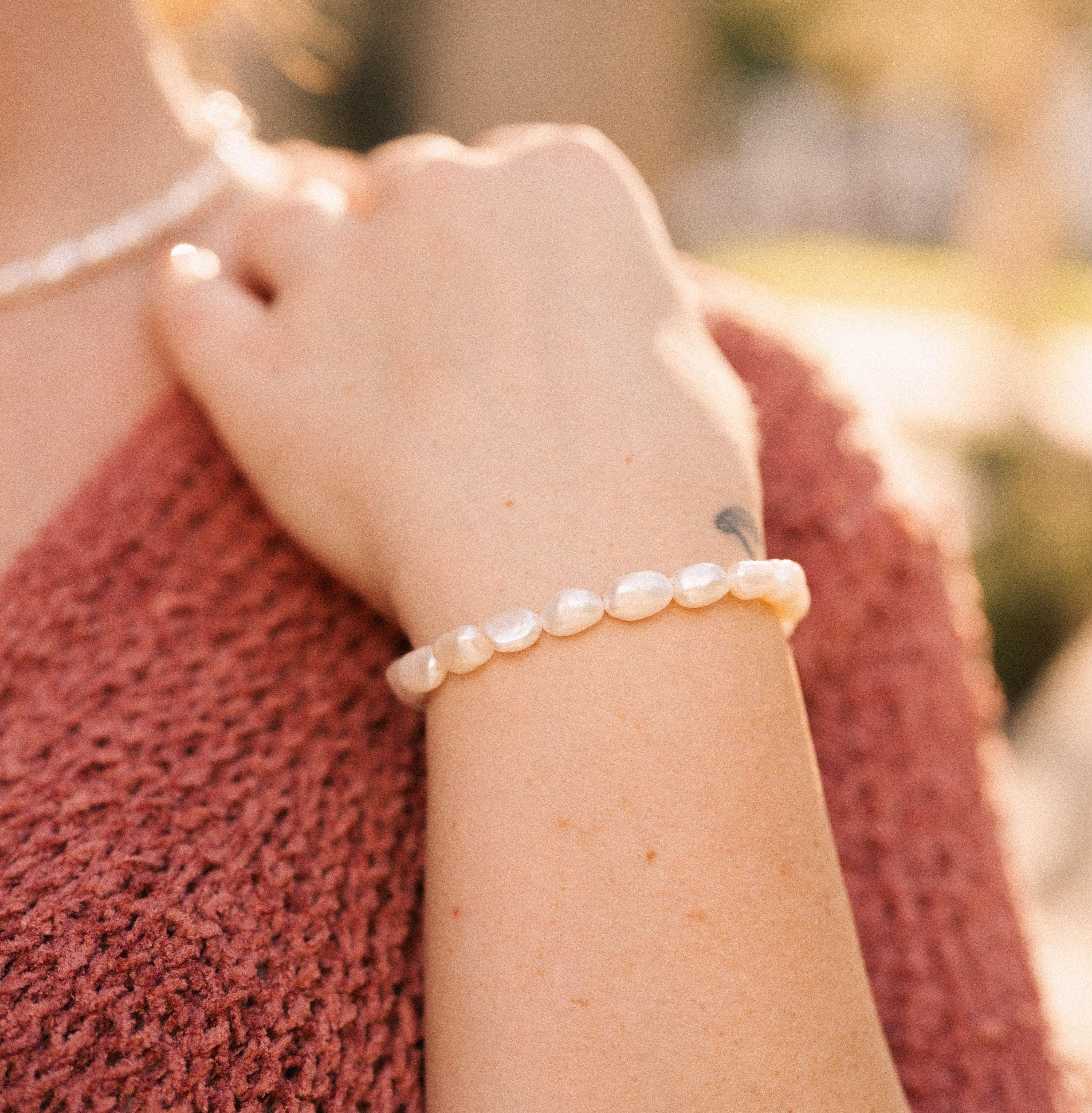 Misfit Pearl Bracelet - Nolia Jewelry - Meaningful + Sustainably Handcrafted Jewelry