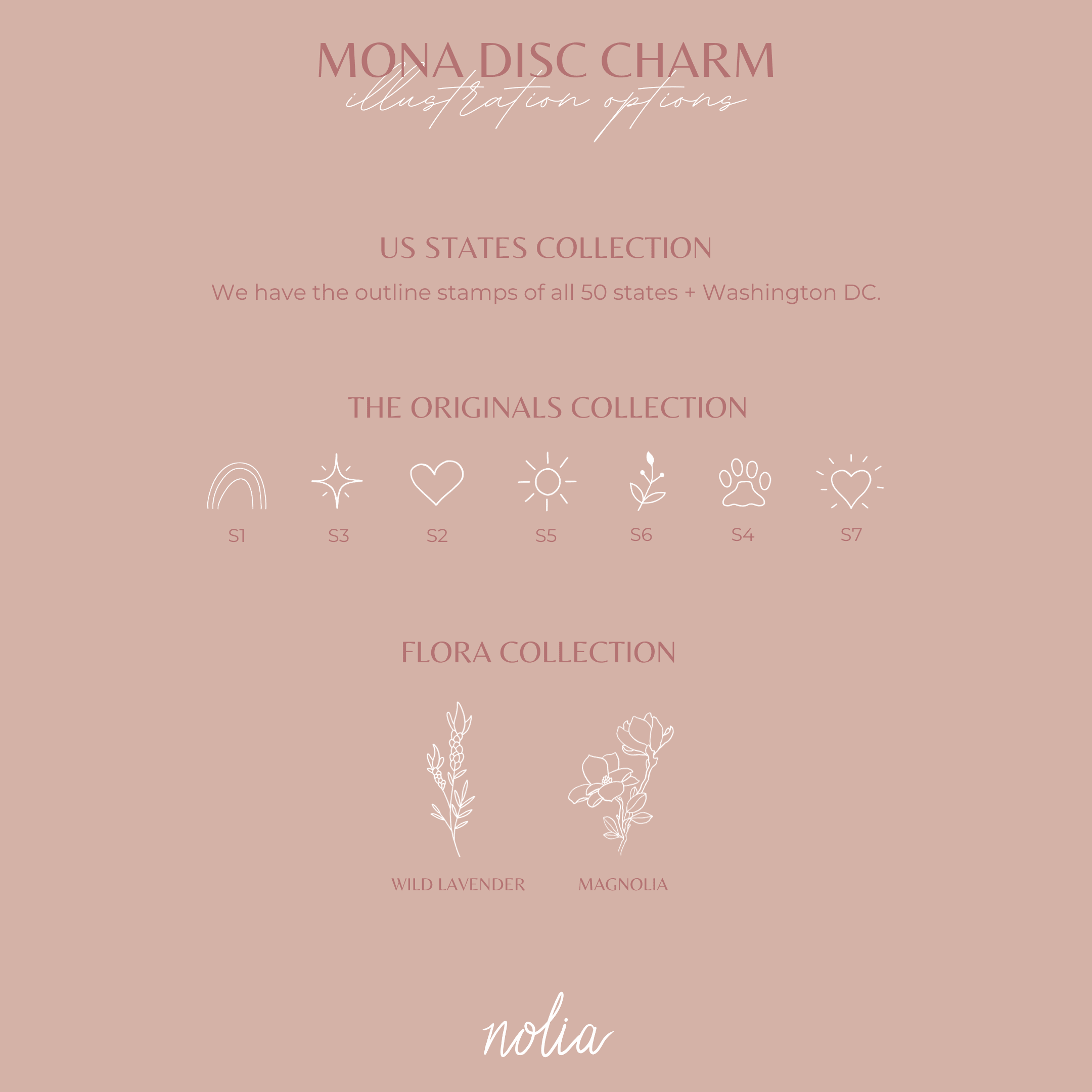 Mona Disc Charm • Add On - Nolia Jewelry - Meaningful + Sustainably Handcrafted Jewelry