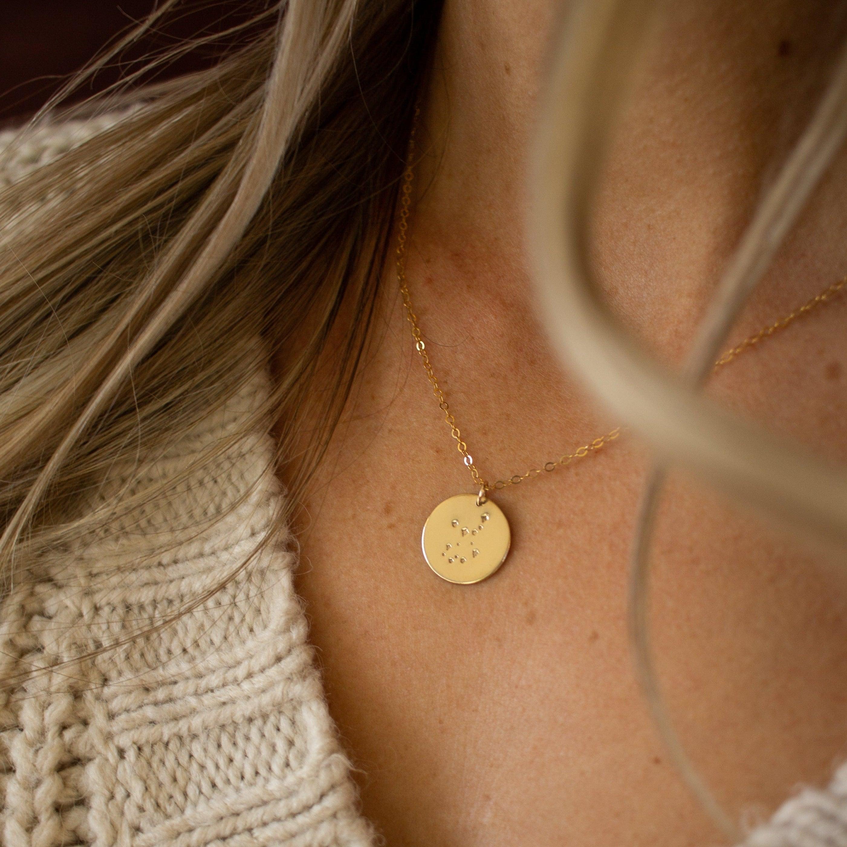 Mona Zodiac Constellation Necklace - Nolia Jewelry - Meaningful + Sustainably Handcrafted Jewelry