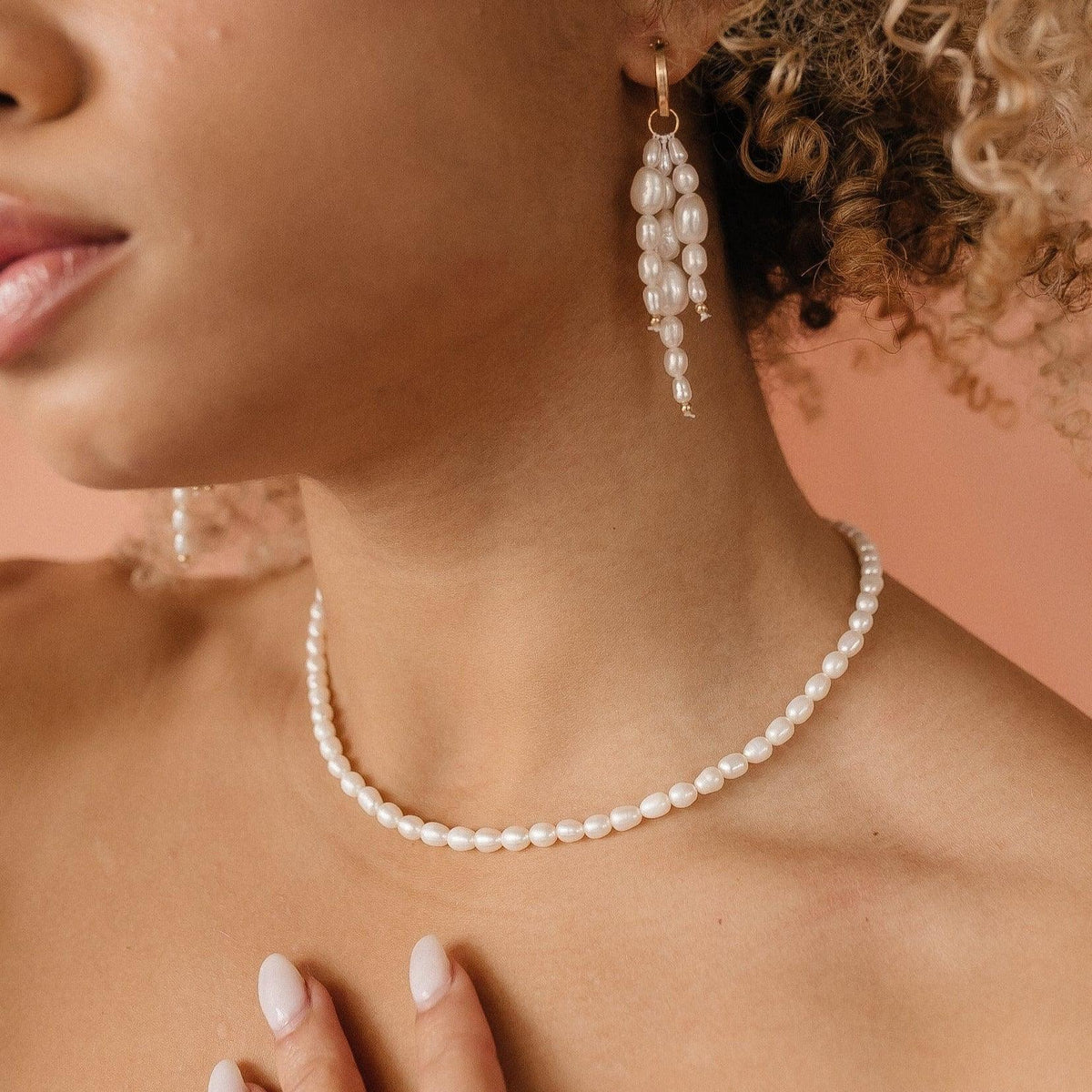 Morgan Pearl Necklace - Waterproof + Hypoallergenic Jewelry