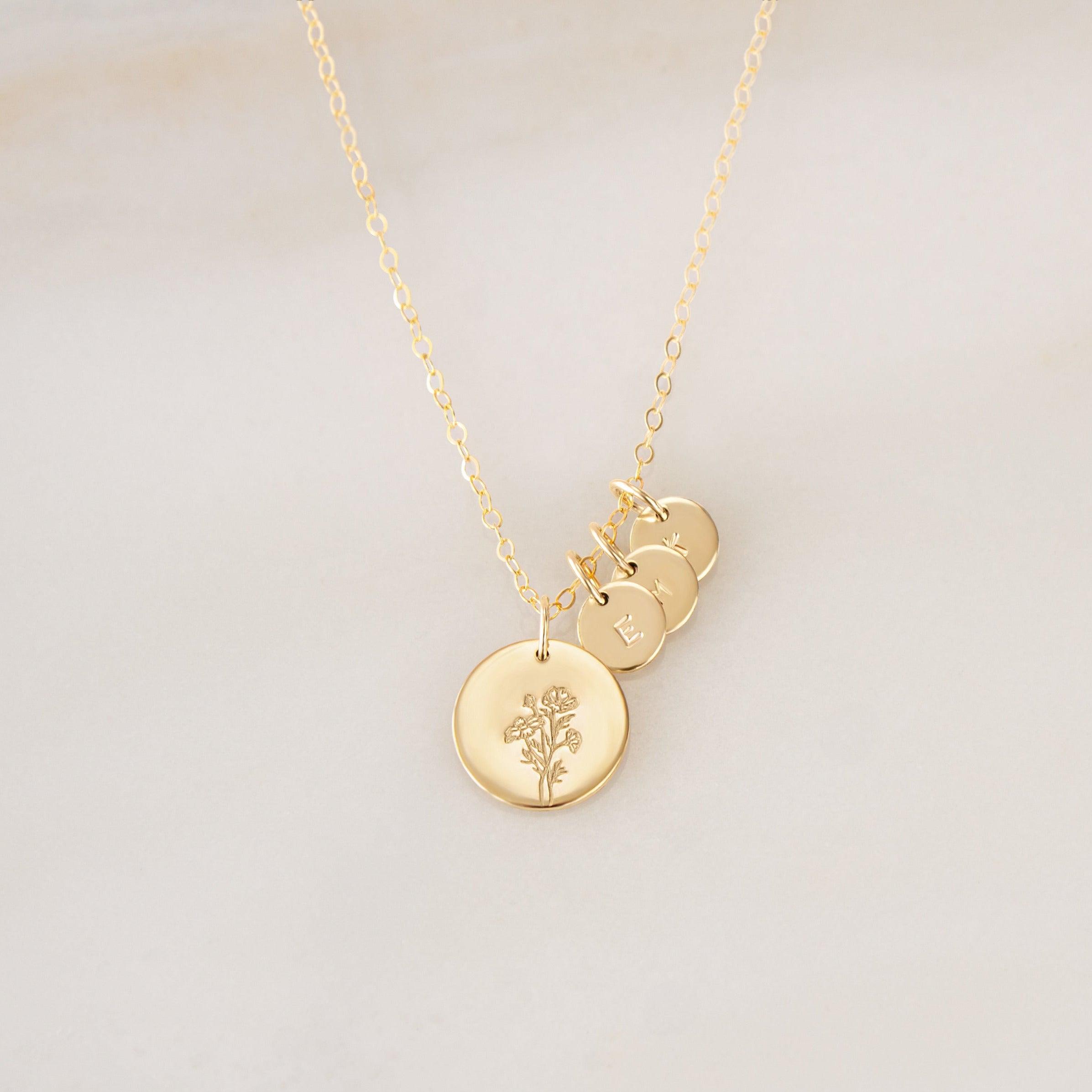 Olivia Personalized Charm Necklace - Nolia Jewelry - Meaningful + Sustainably Handcrafted Jewelry