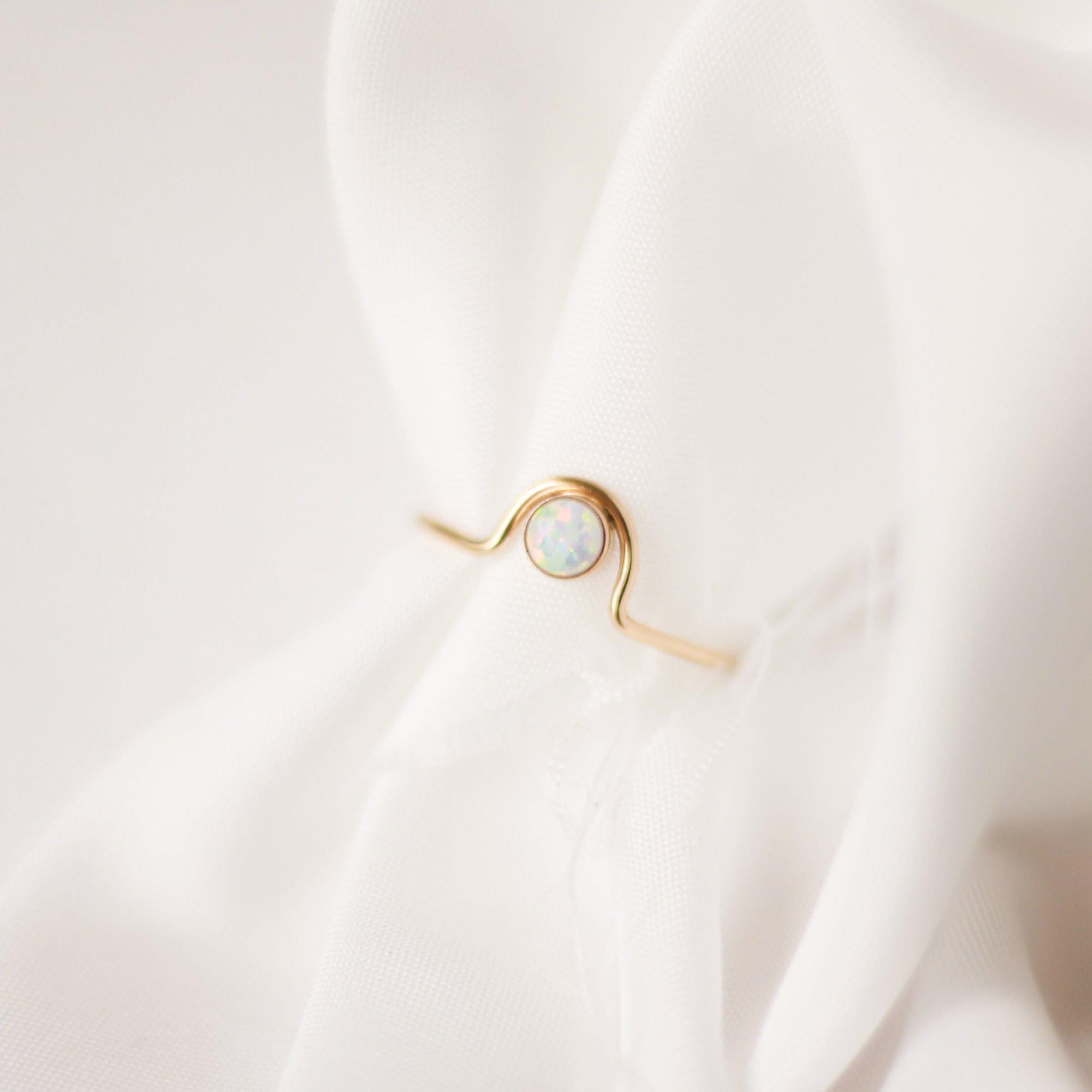 Opal Arch Ring - Nolia Jewelry - Meaningful + Sustainably Handcrafted Jewelry